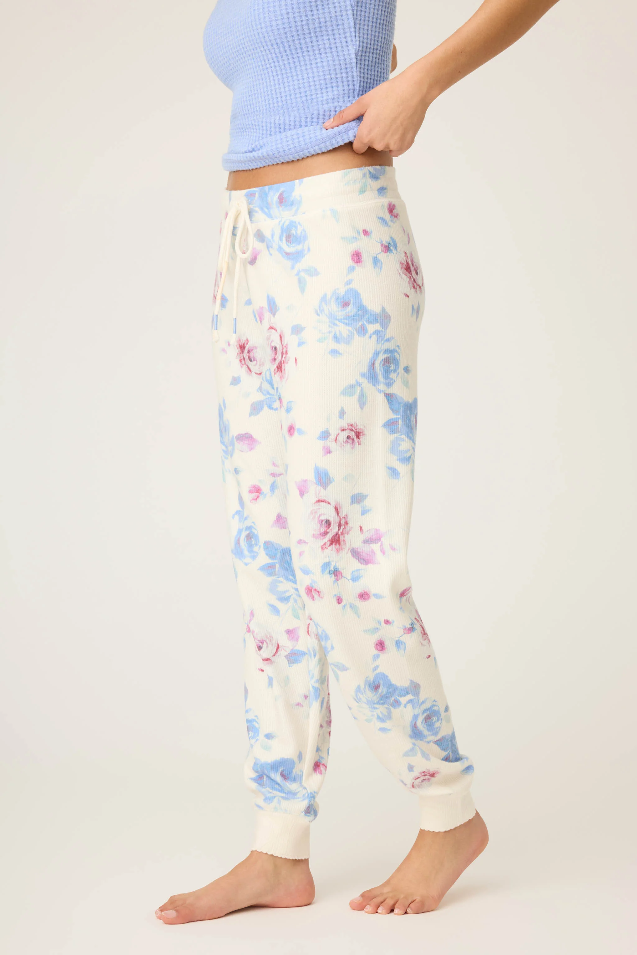 Rodeo Rose Floral Banded Pants - Image 4