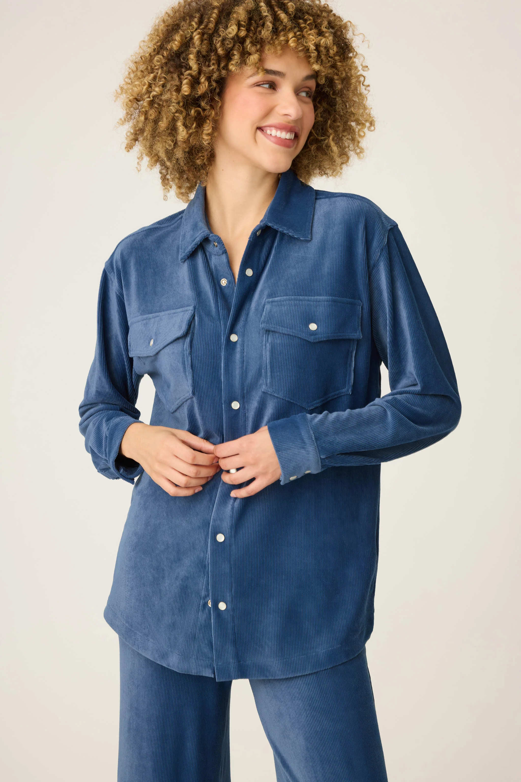 Craving Corduroy Long Sleeve Button Up Shirt