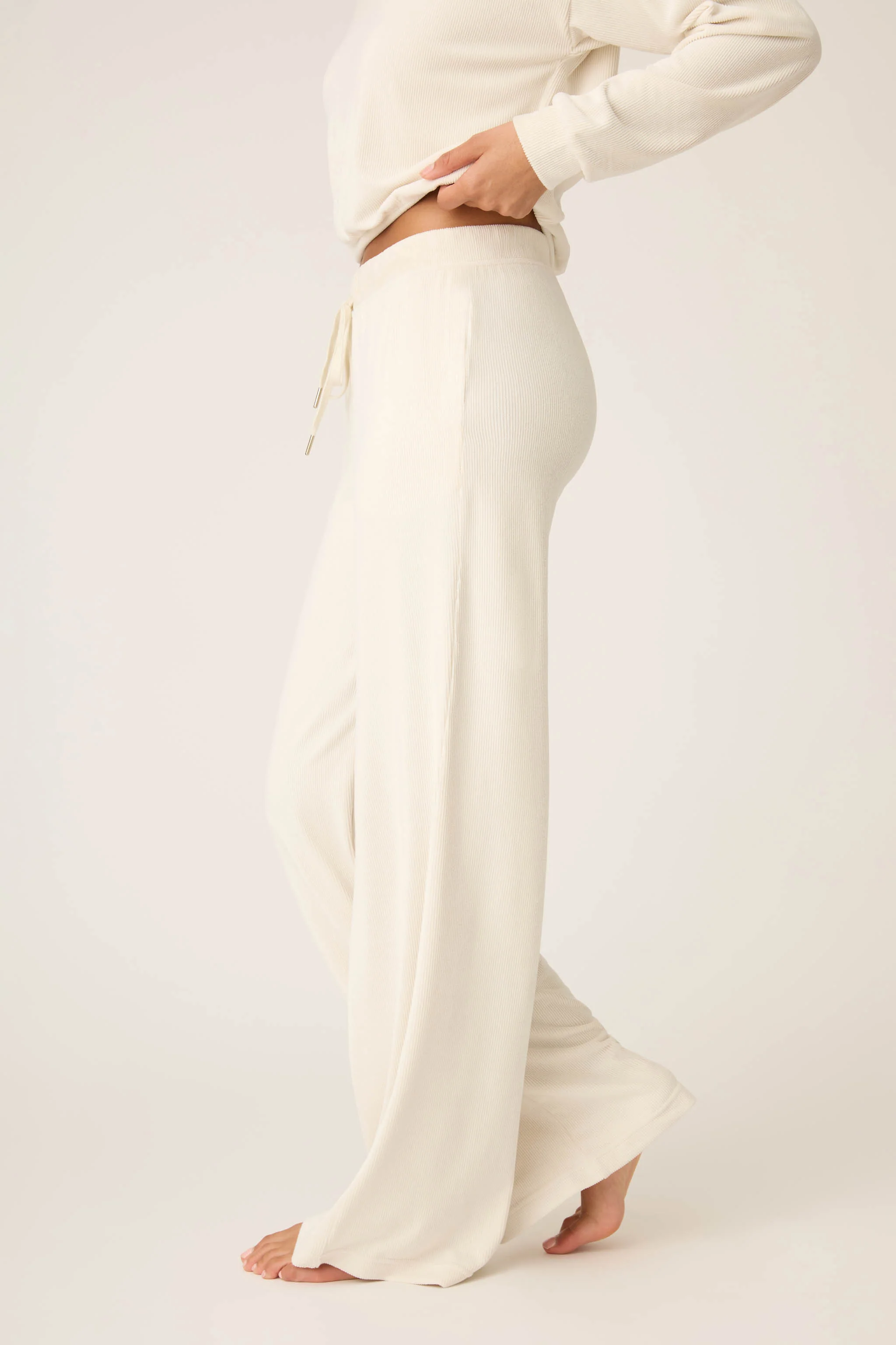 Craving Corduroy Natural Open Leg Pants - Image 4