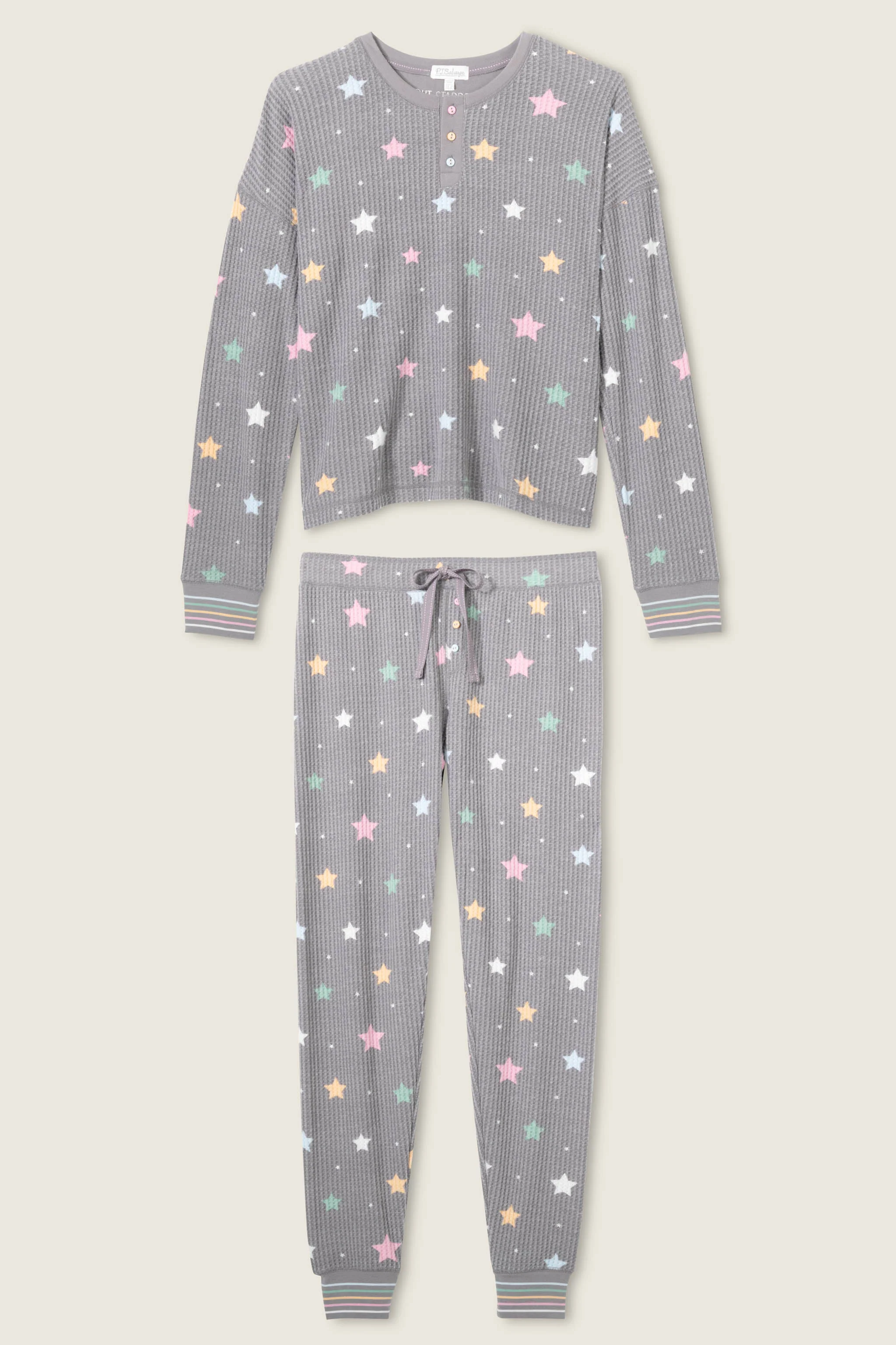 Ski Jammie Classics Starlight Starbright Charcoal PJ Set - Image 6