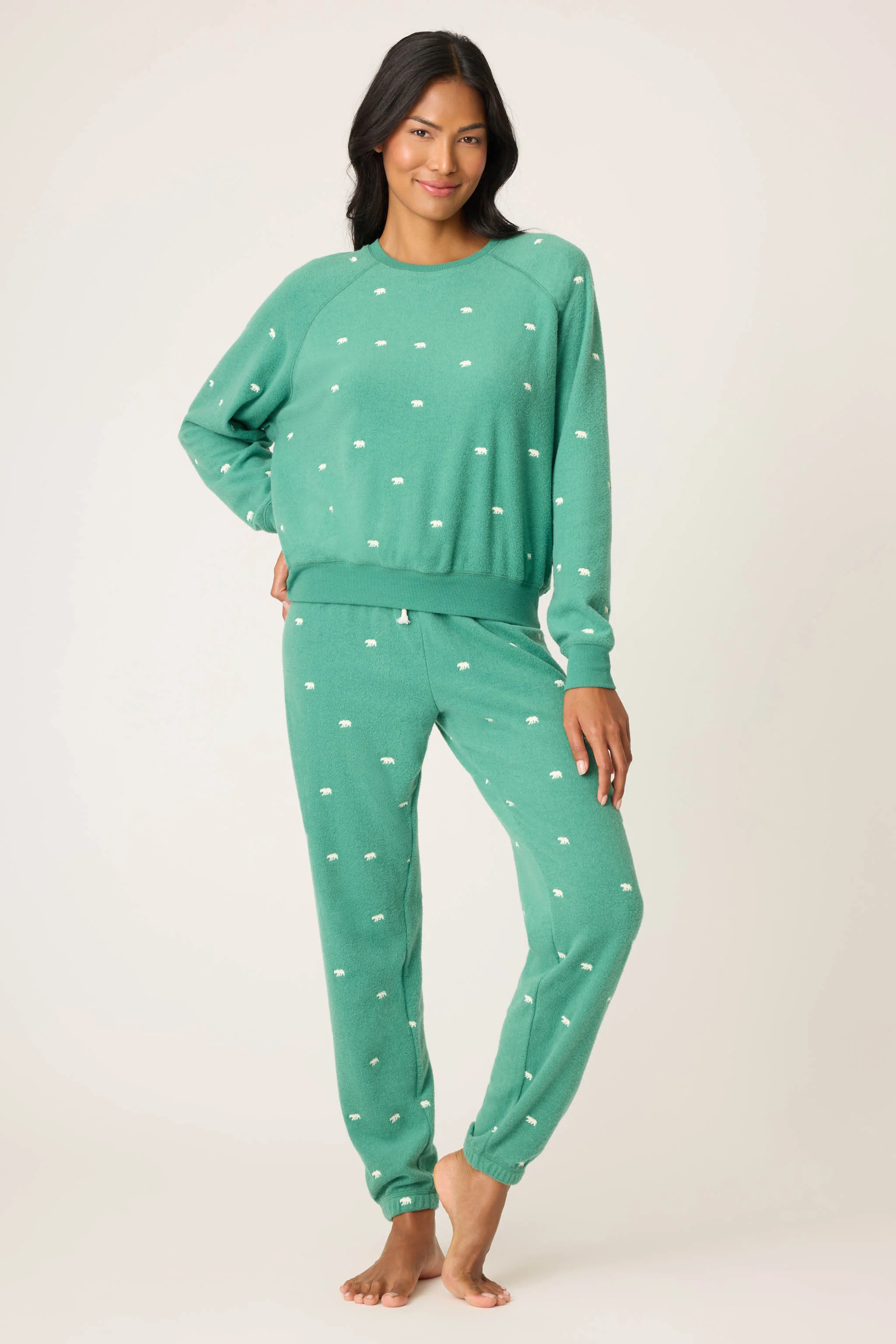 The Outsider Embroidered Bear Fleece Sweatshirt - Image 3