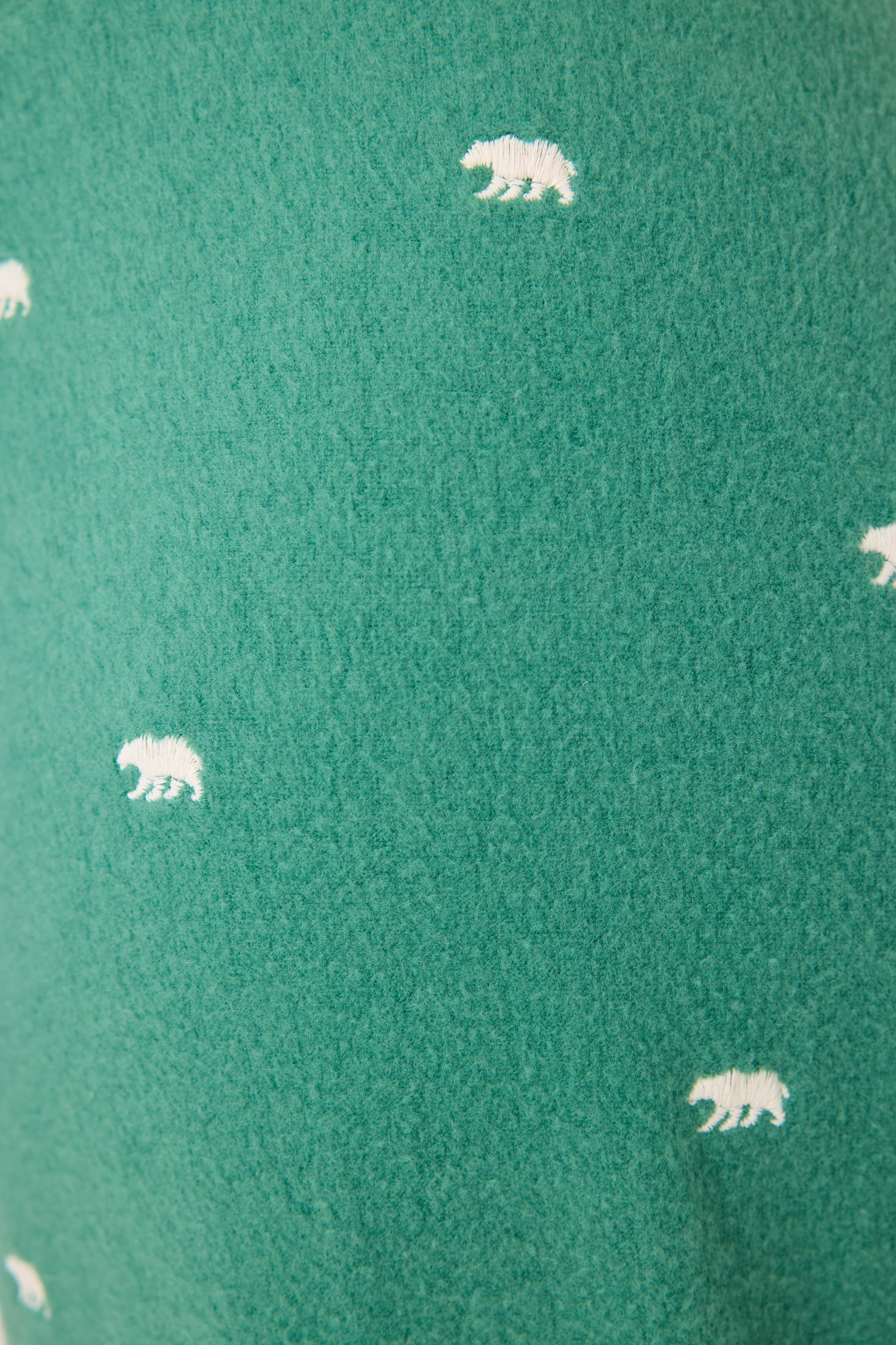 The Outsider Embroidered Bear Fleece Banded Pants - Image 2