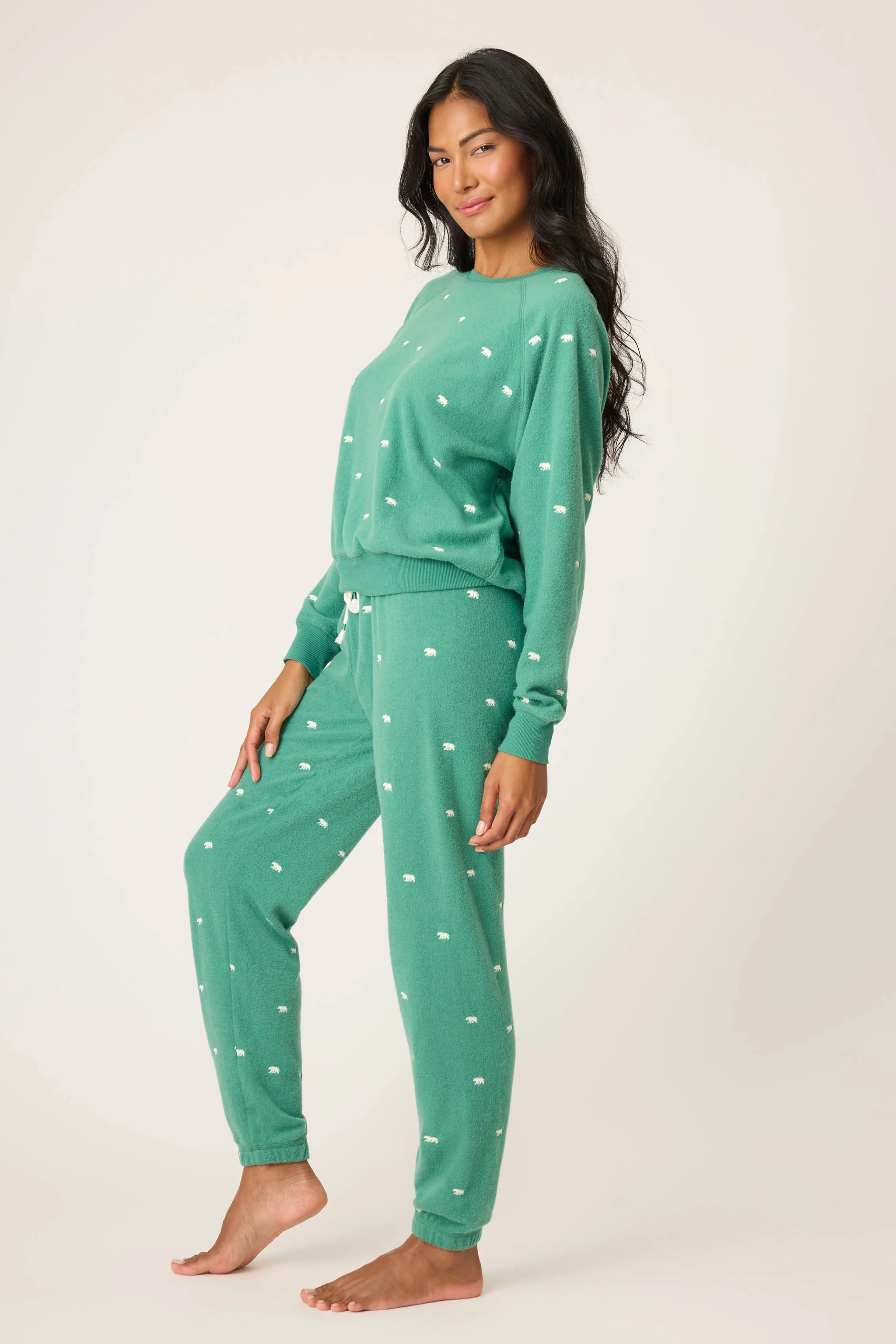 The Outsider Embroidered Bear Fleece Lounge Set - Image 5