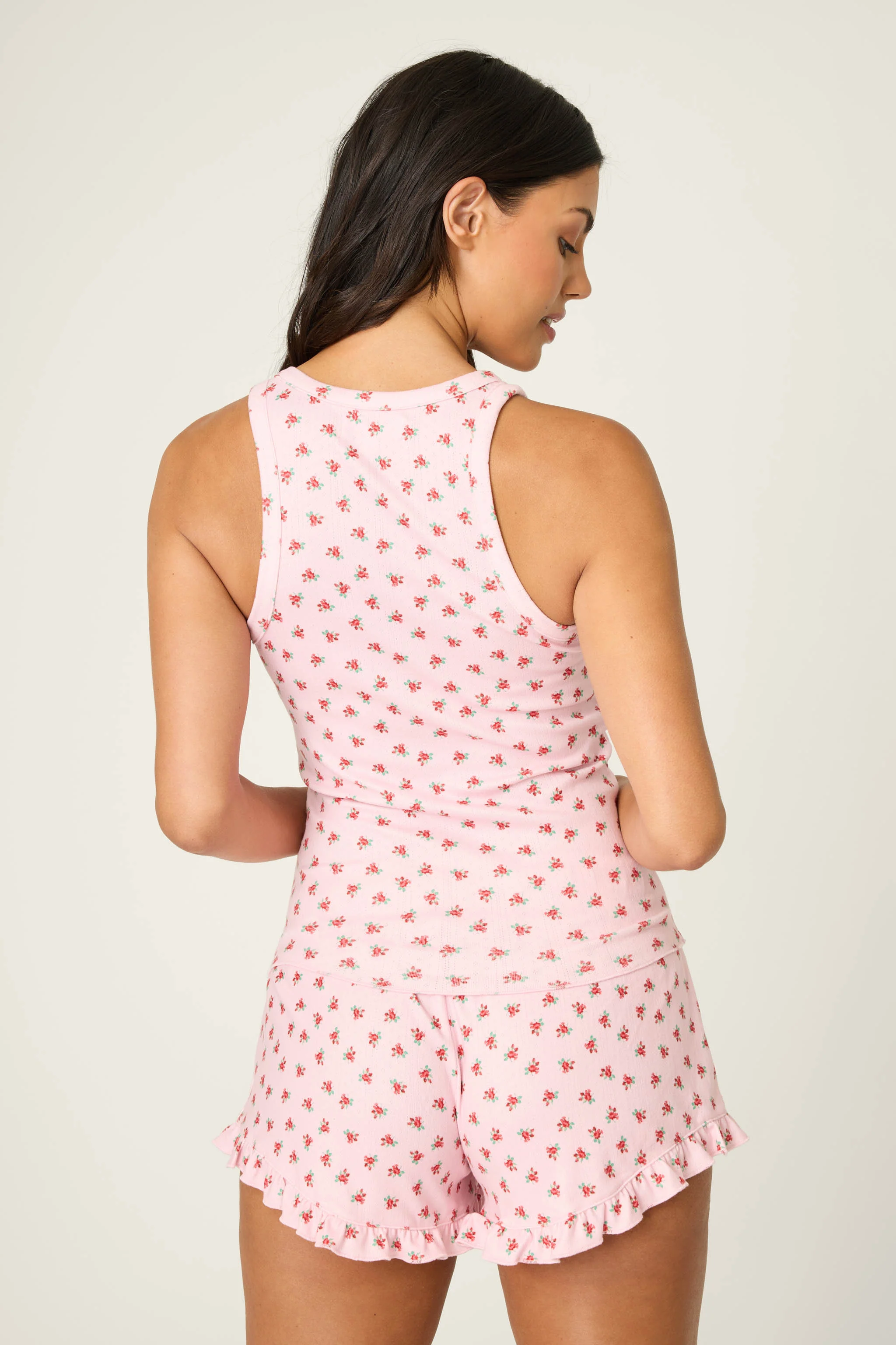 Crazy For The Holidays Ditsy Floral Print Tank Top - Image 4