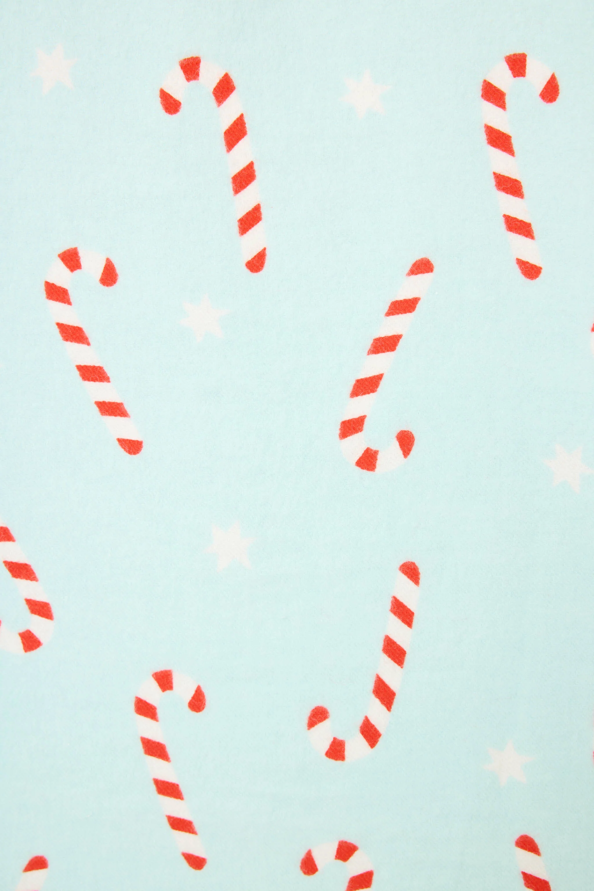 4-Piece Candy Cane Print Flannel Gift Set - Image 2