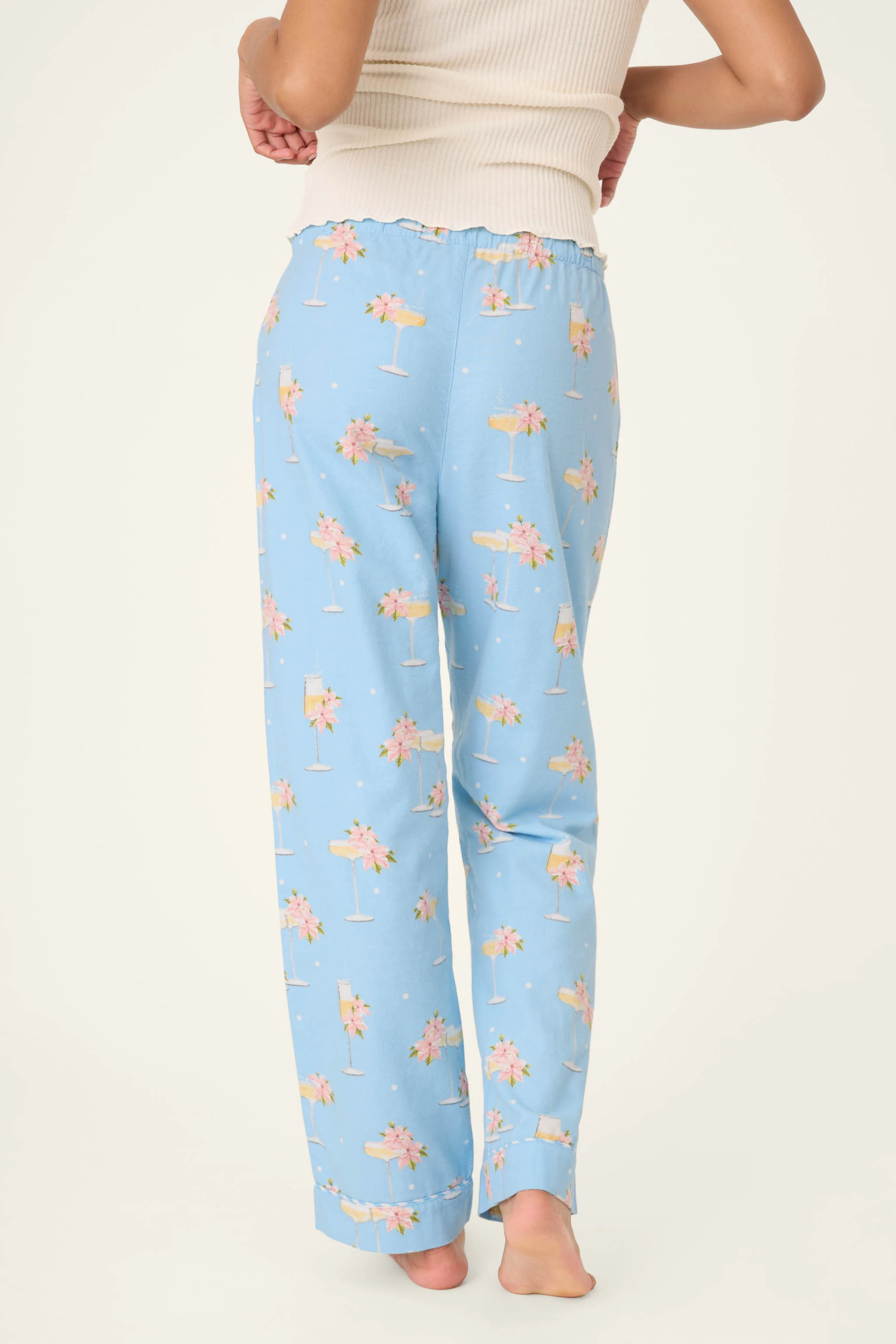 Fizz the Season Open Leg Flannel Pants - Image 2