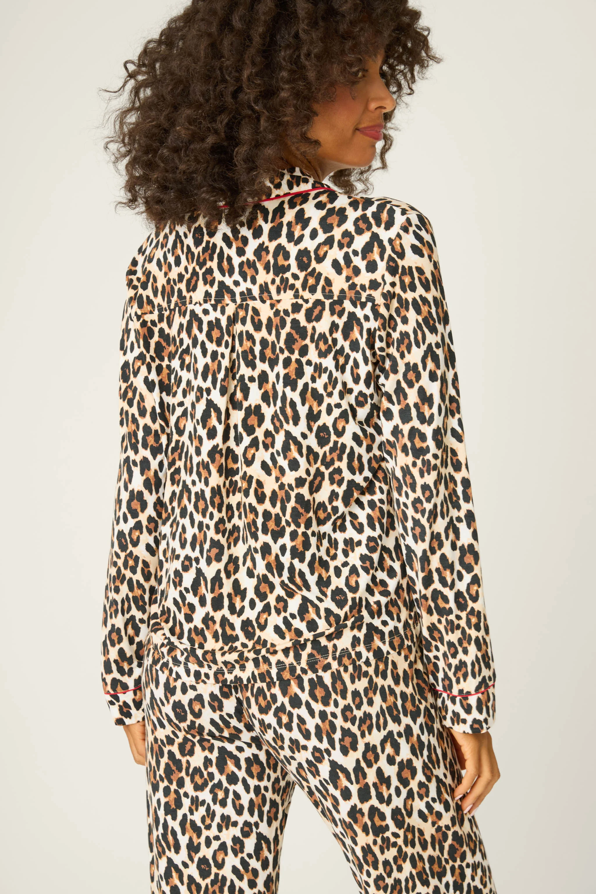 Holiday Dreams Leopard Print Long Sleeve Top - Image 3