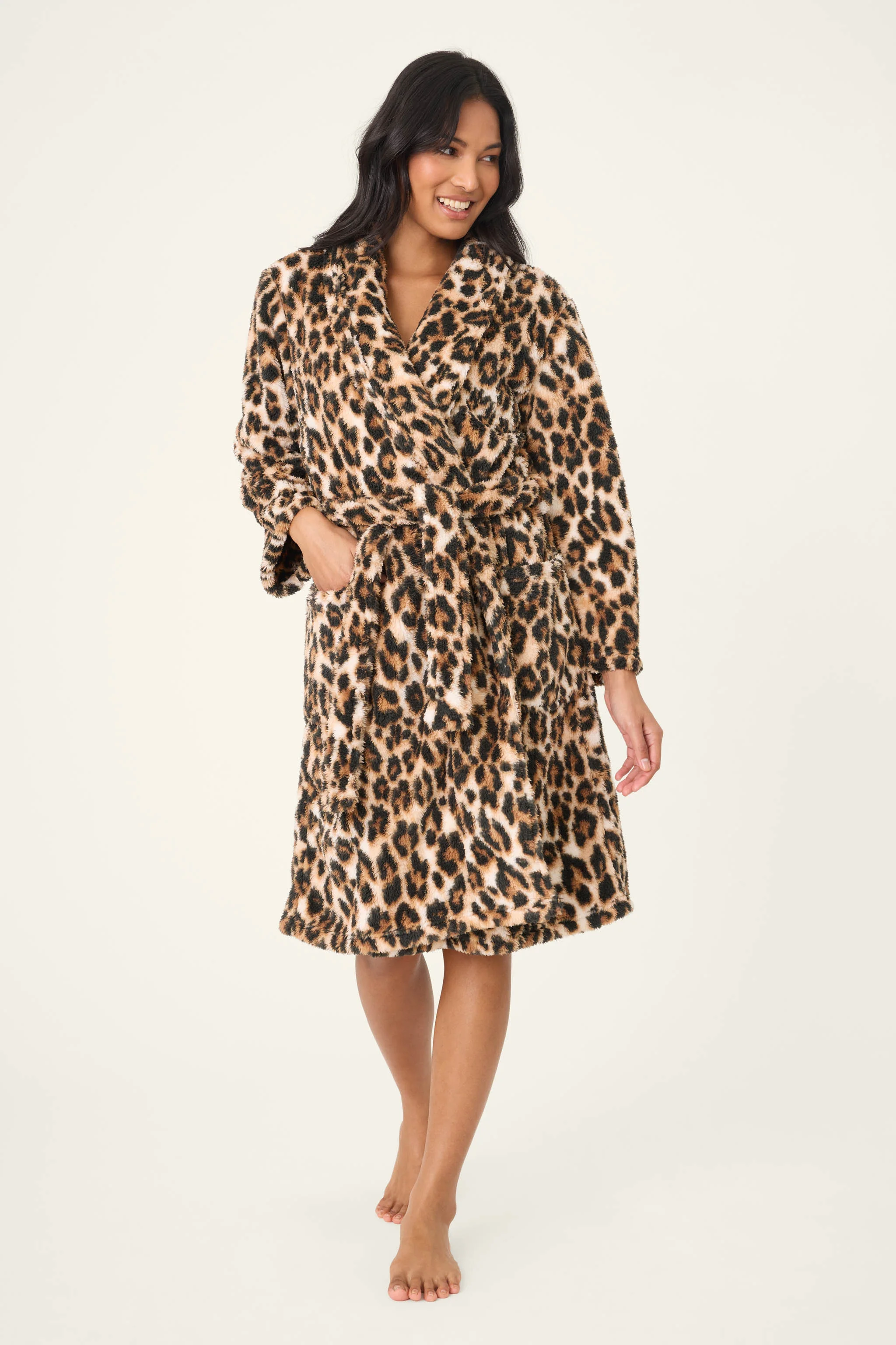 Holiday Dreams Leopard Print Robe - Image 3