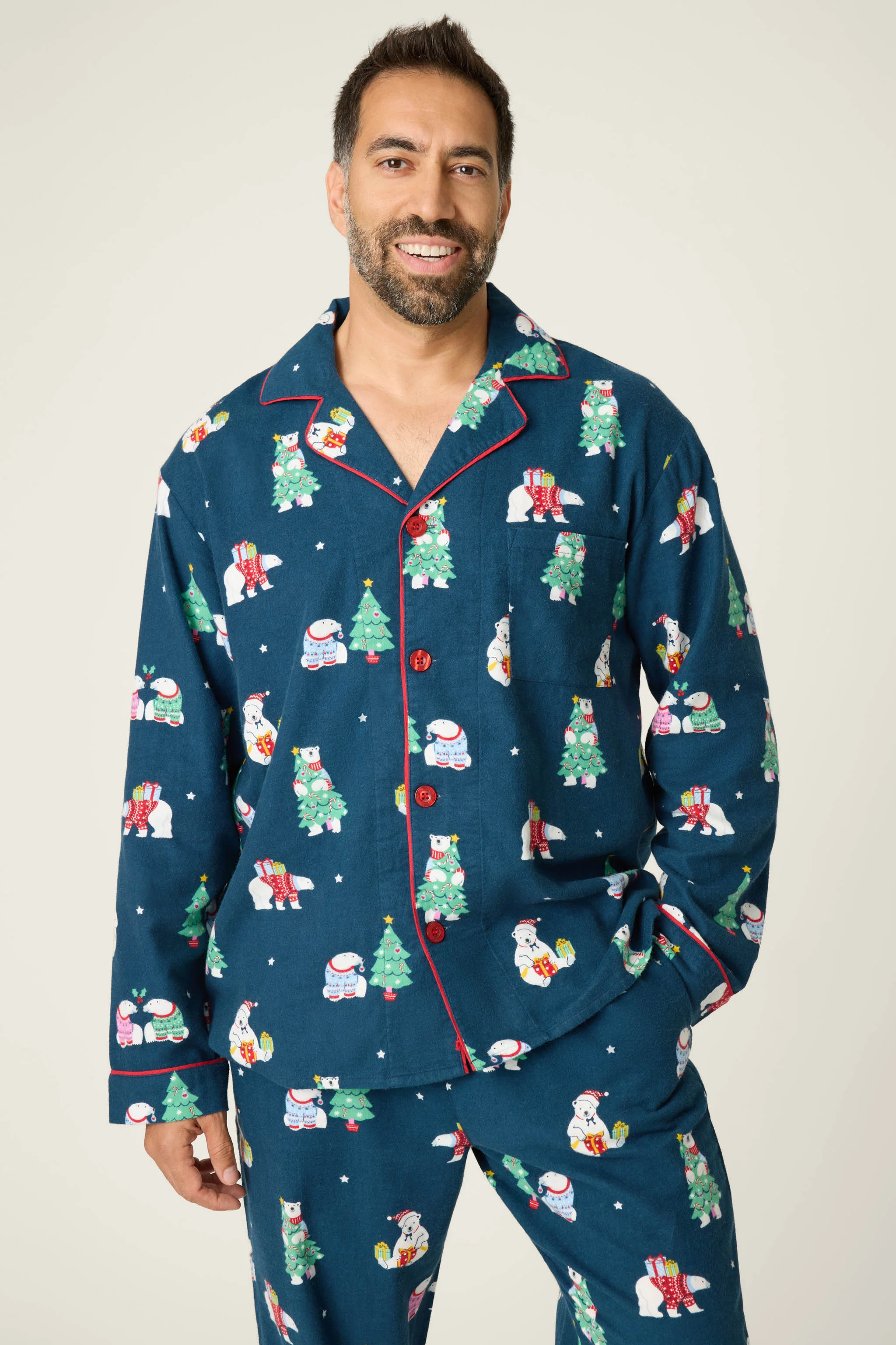 Bearly Awake Mens Flannel PJ Set - Image 3