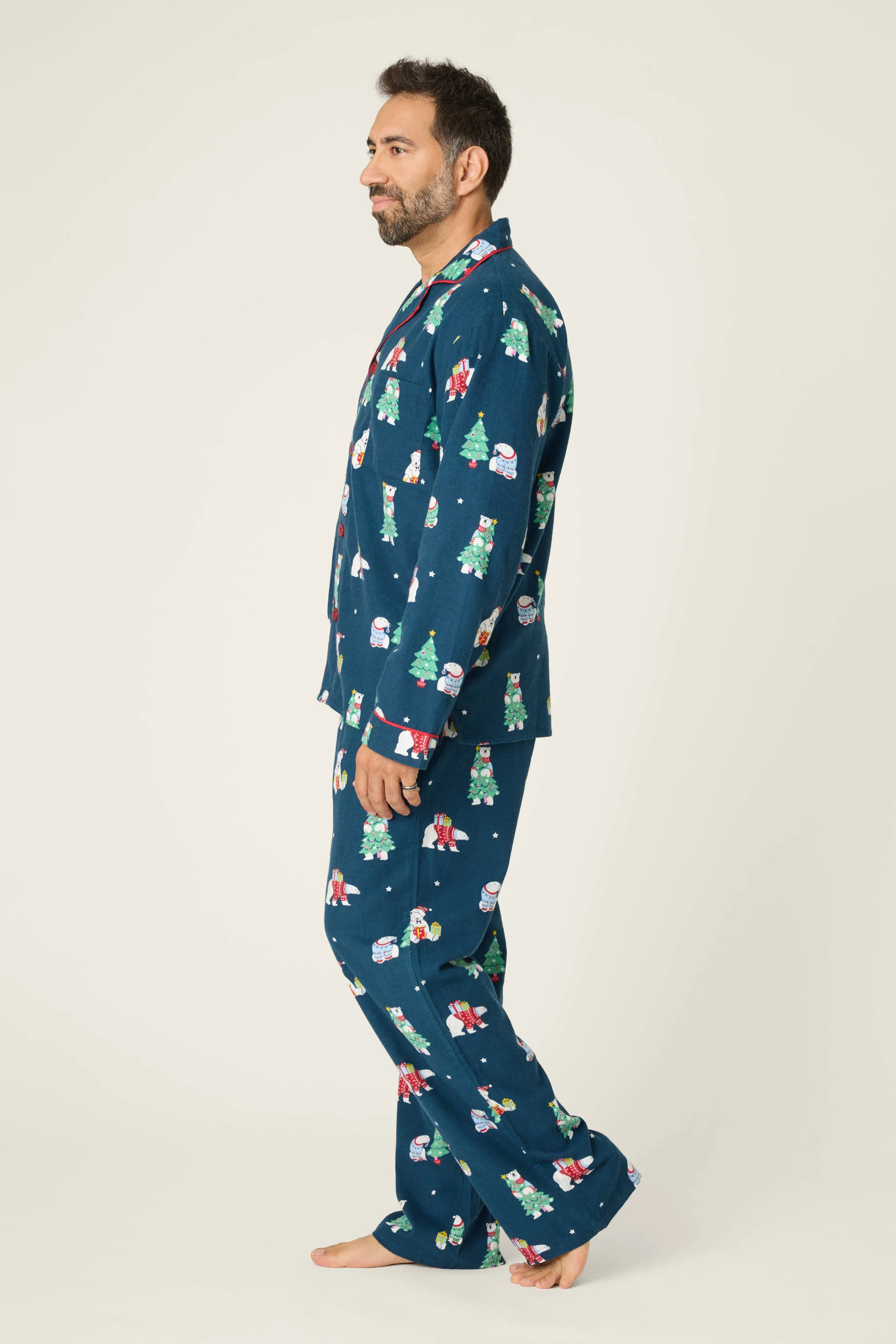 Bearly Awake Mens Flannel PJ Set - Image 6