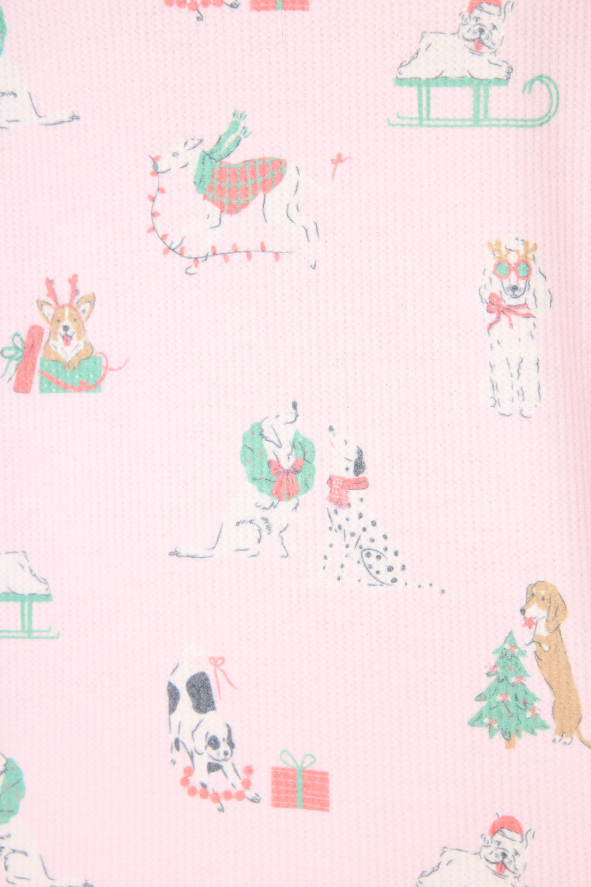 Peace & Pawlidays Dog Print Open Leg Pants - Image 2