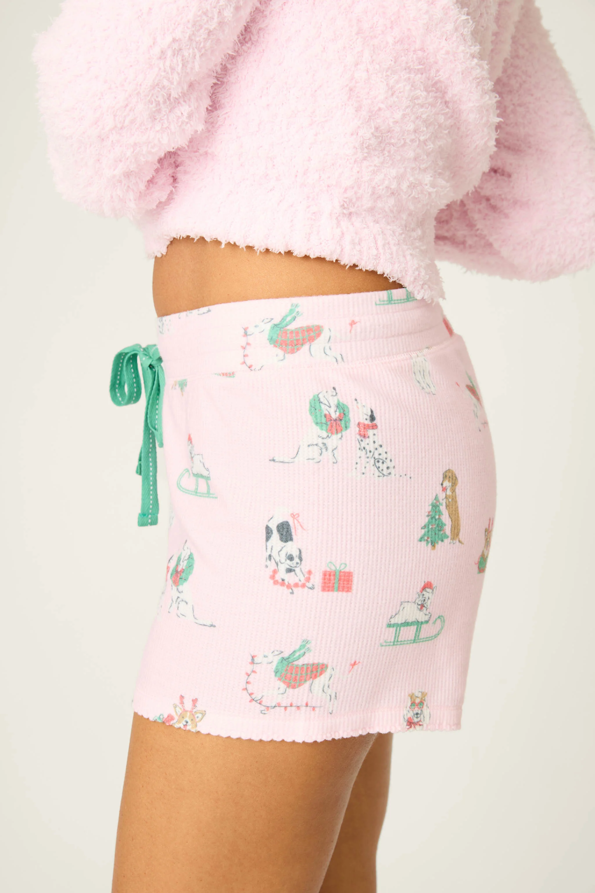 Peace & Pawlidays Dog Print Shorts - Image 5