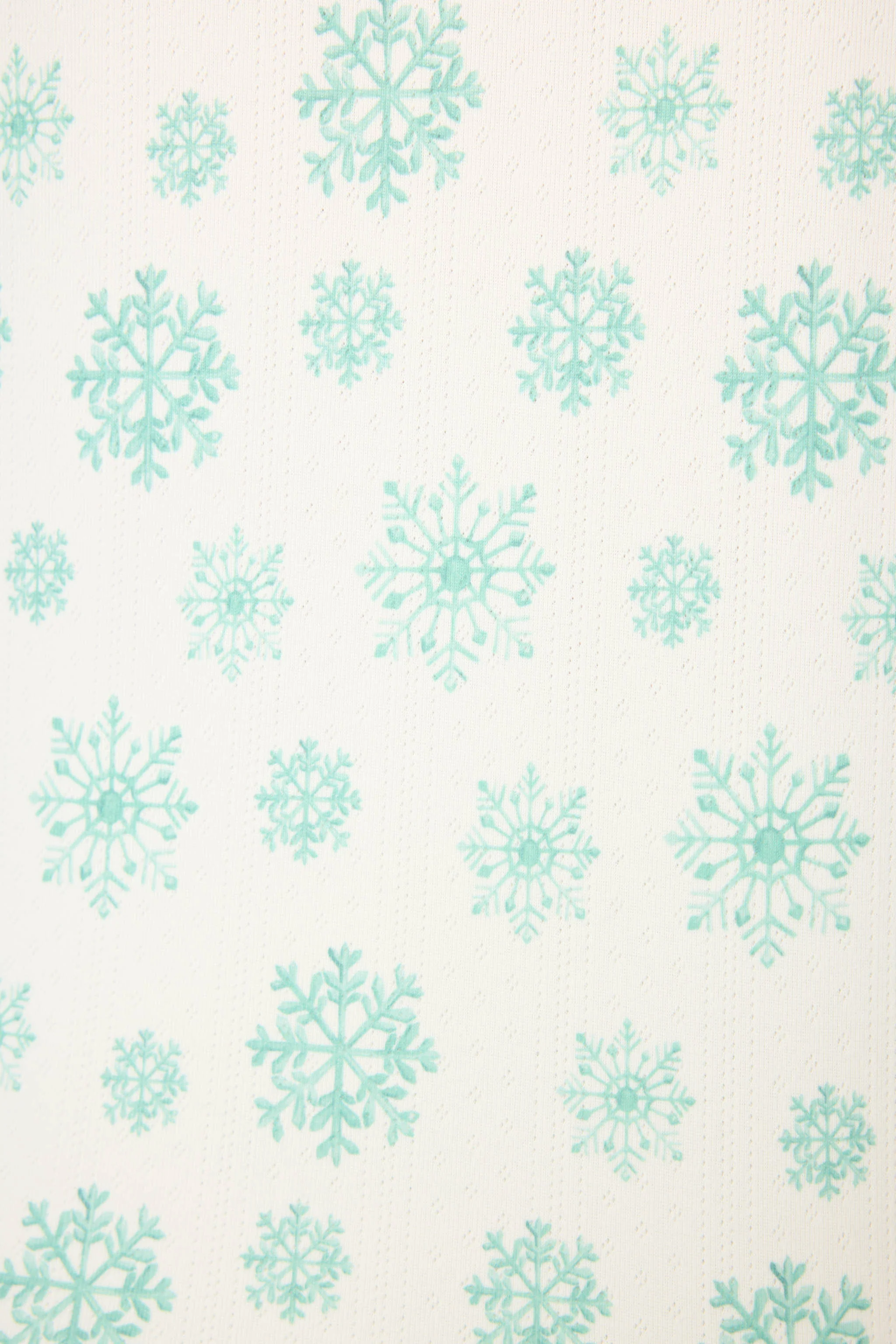 Snowflake Wishes Pointelle Henley Top - Image 2