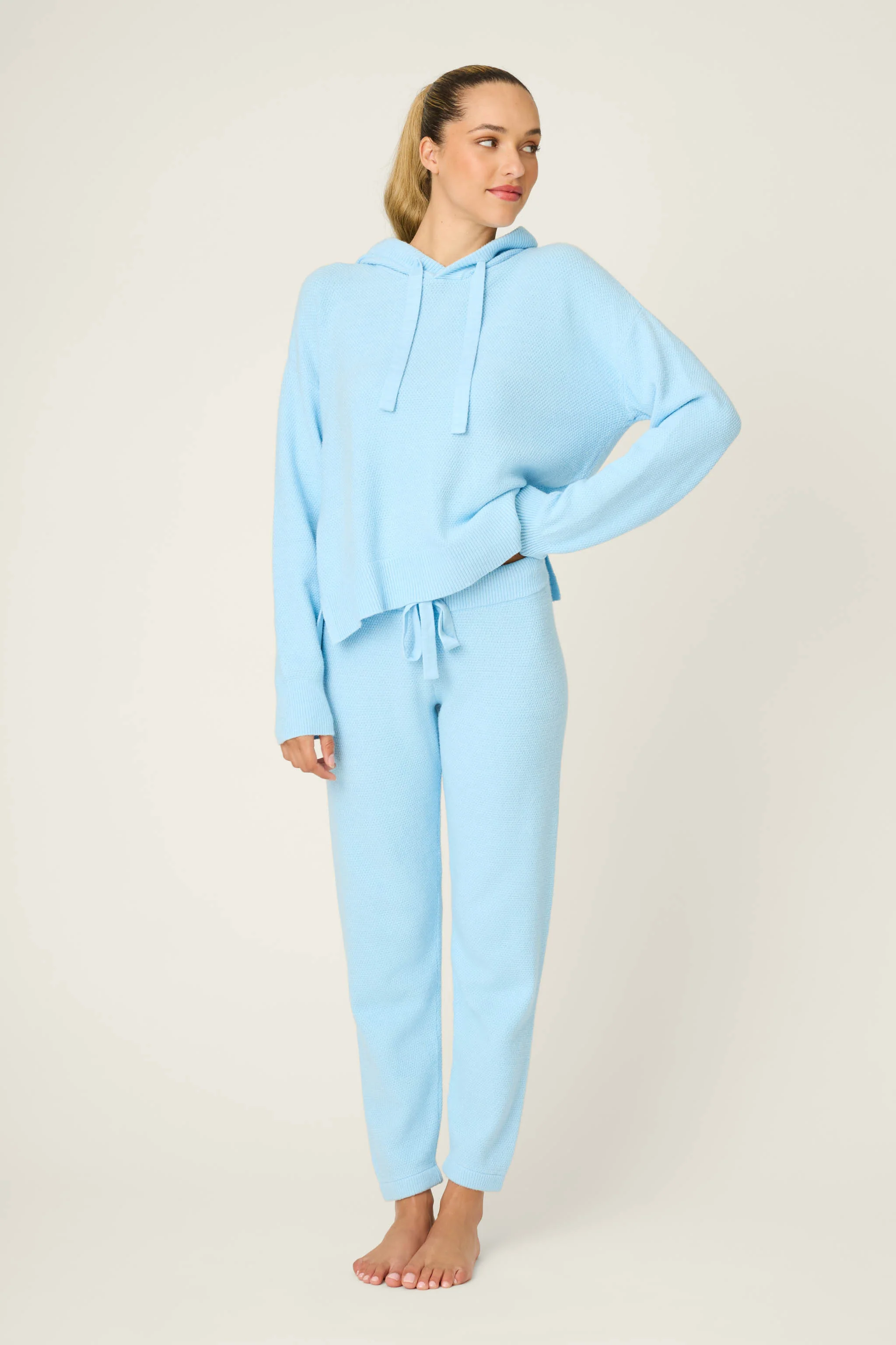 Sweater Weather Light Sky Banded Pants - Image 2