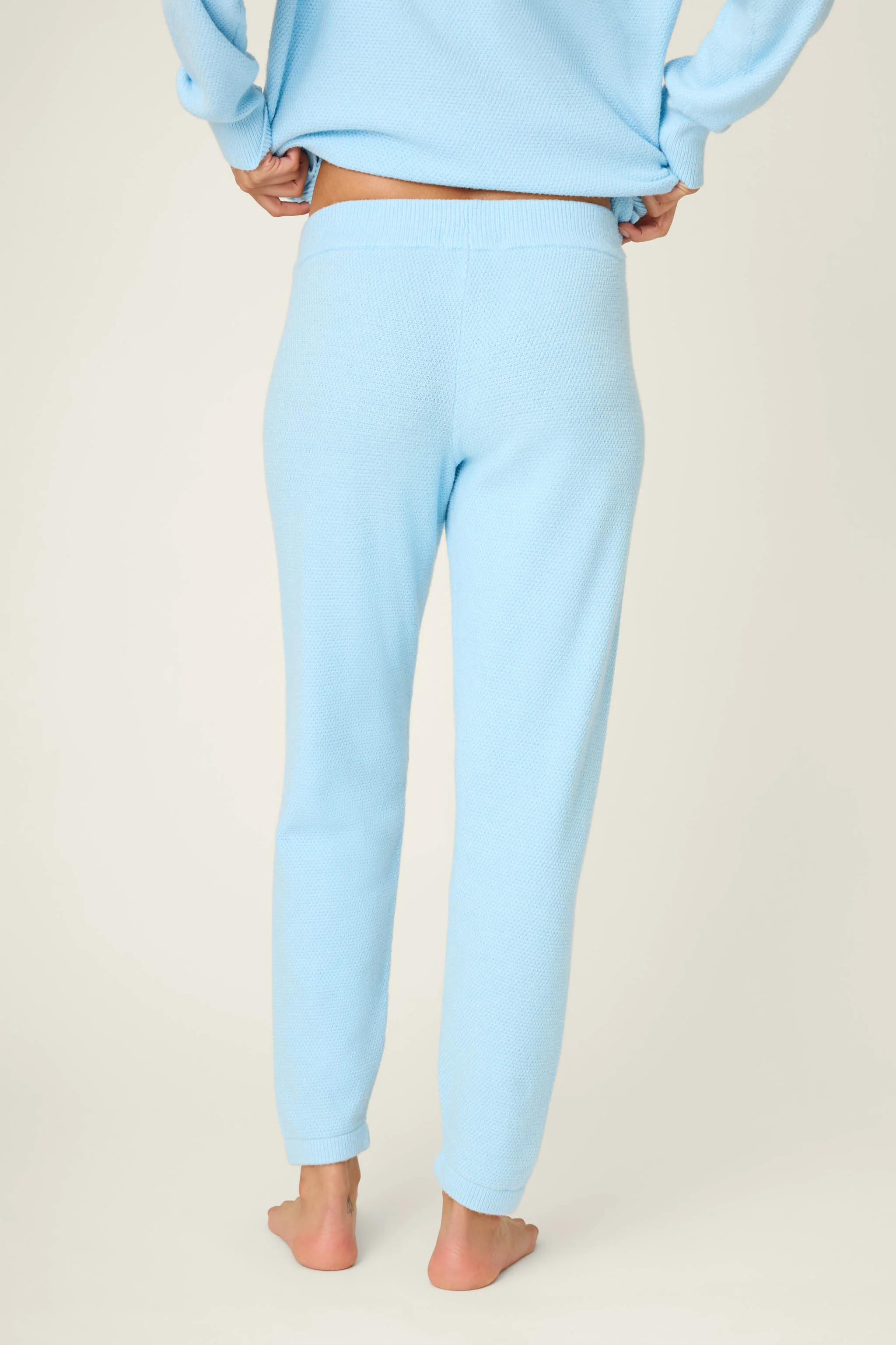 Sweater Weather Light Sky Banded Pants - Image 3