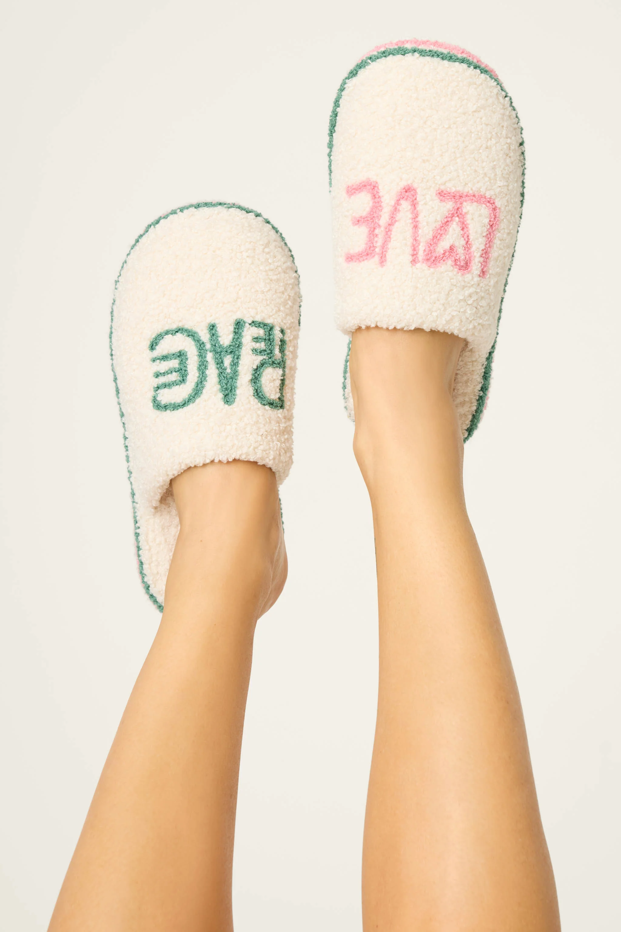 Peace & Pawlidays Ivory Slippers - Image 5