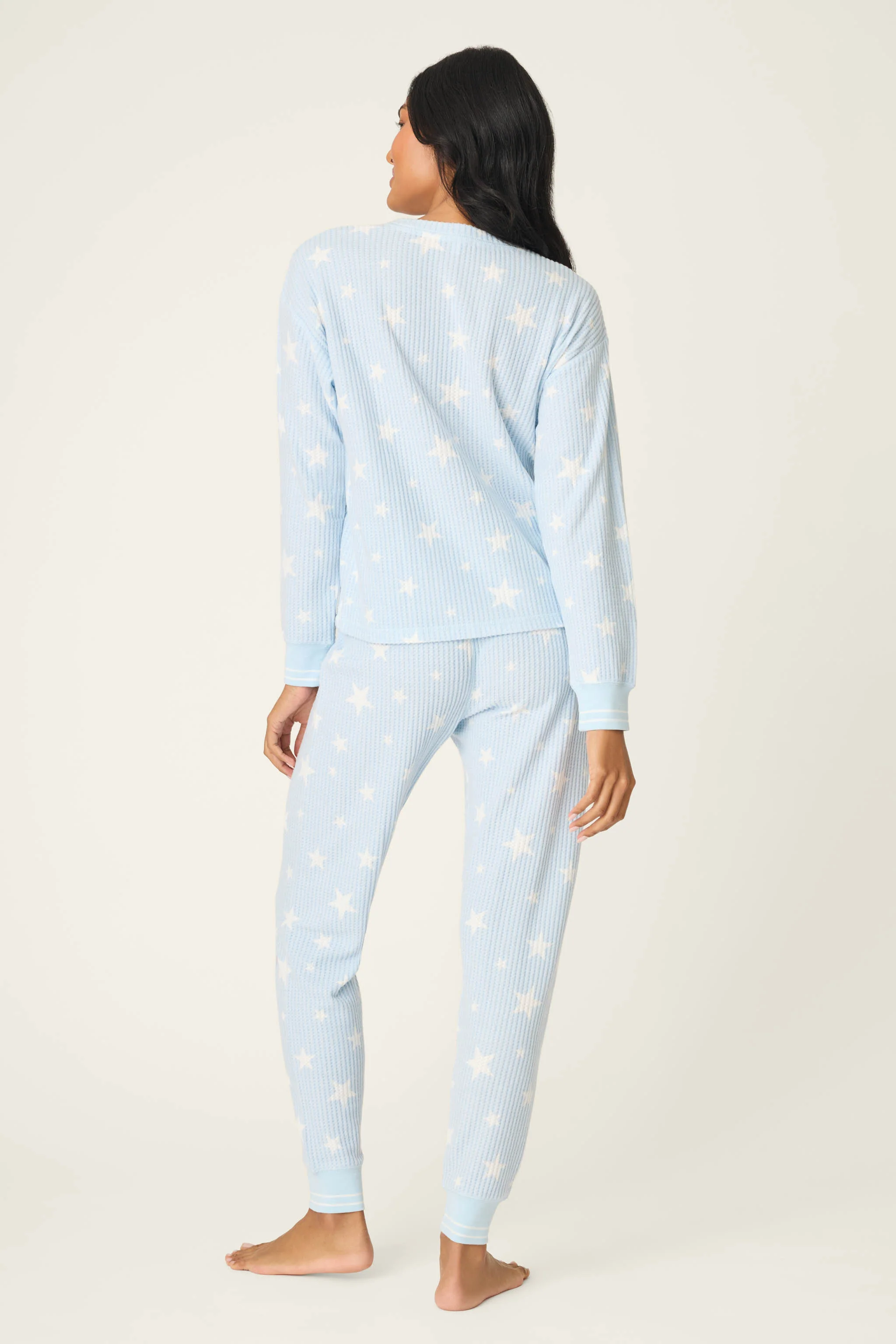 3-Piece Star Print Thermal Velour PJ Set - Image 4