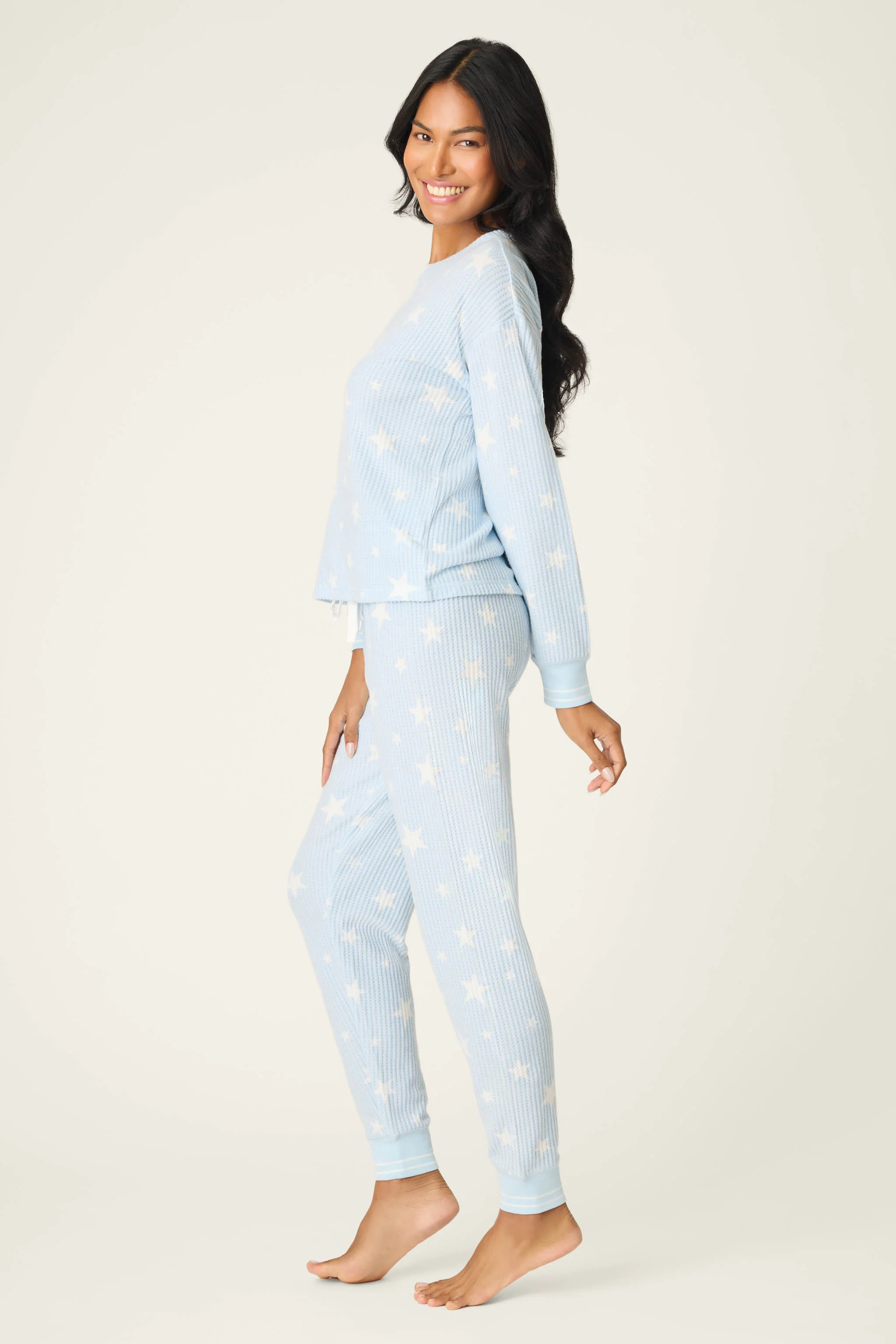 3-Piece Star Print Thermal Velour PJ Set - Image 6