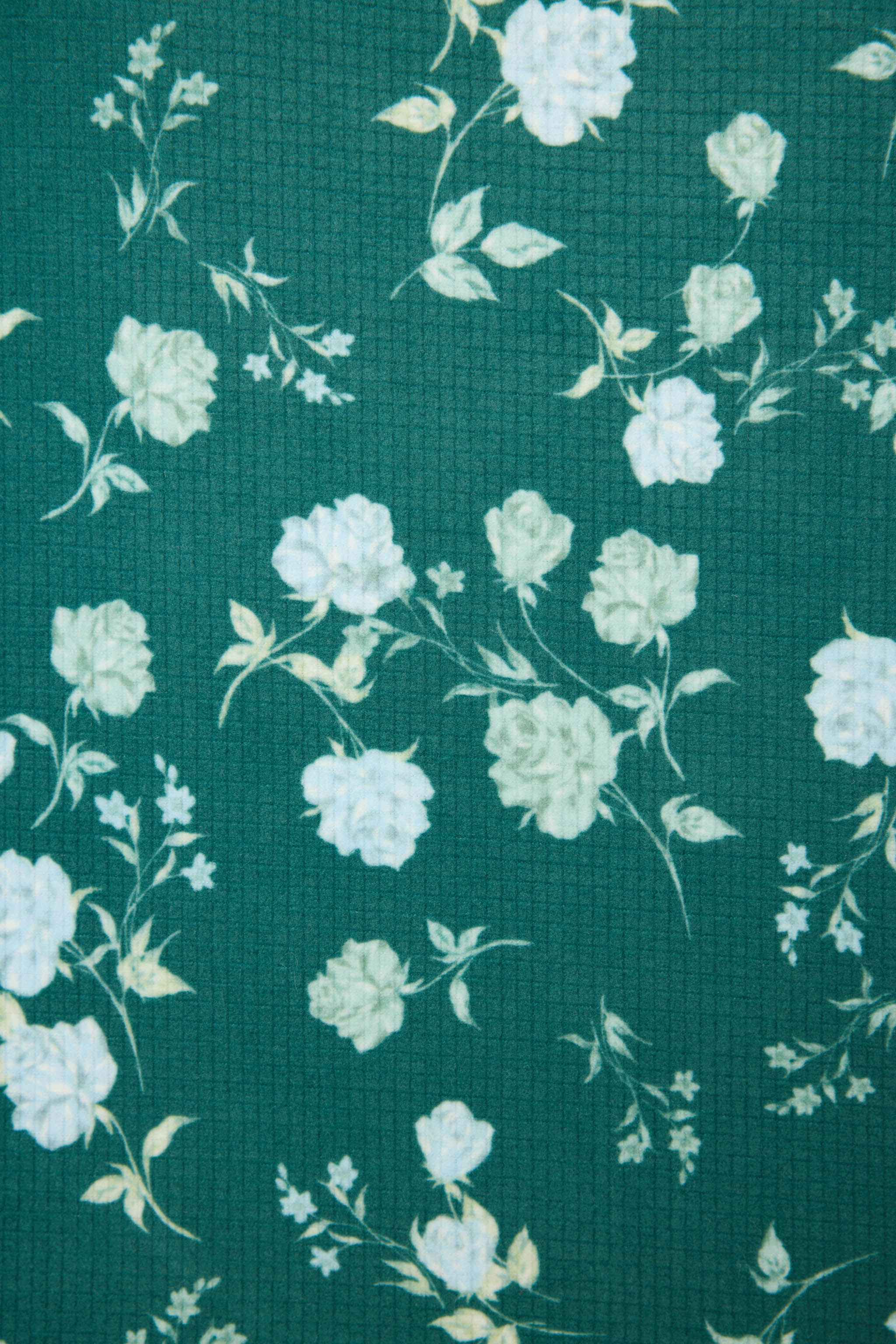 Winter Wonderland Floral Thermal Velour Open Leg Pants - Image 2