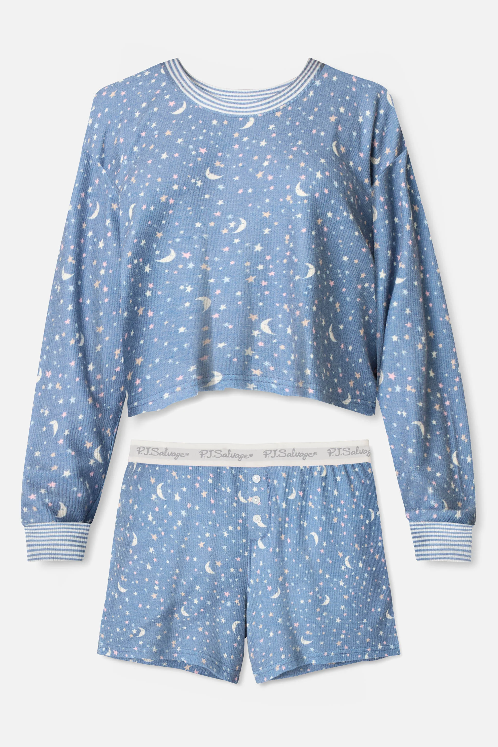 Boyfriend Boxer Moon & Stars PJ Short Set - Image 6