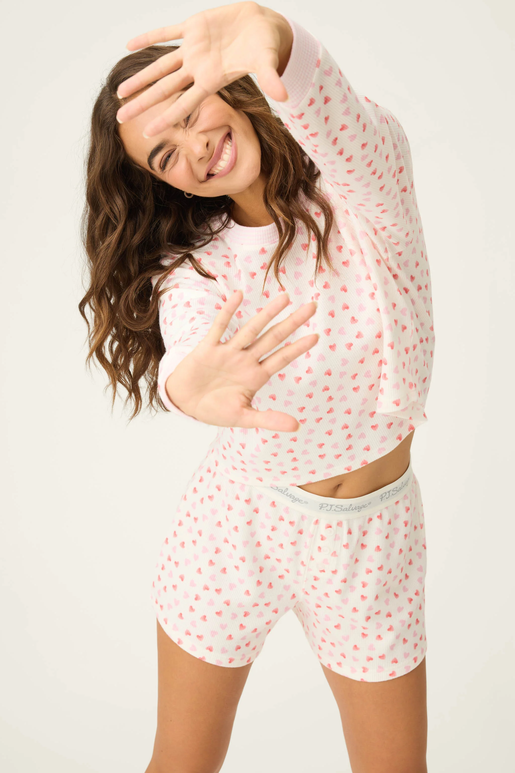 Boyfriend Boxer Heart to Heart PJ Short Set - Image 6