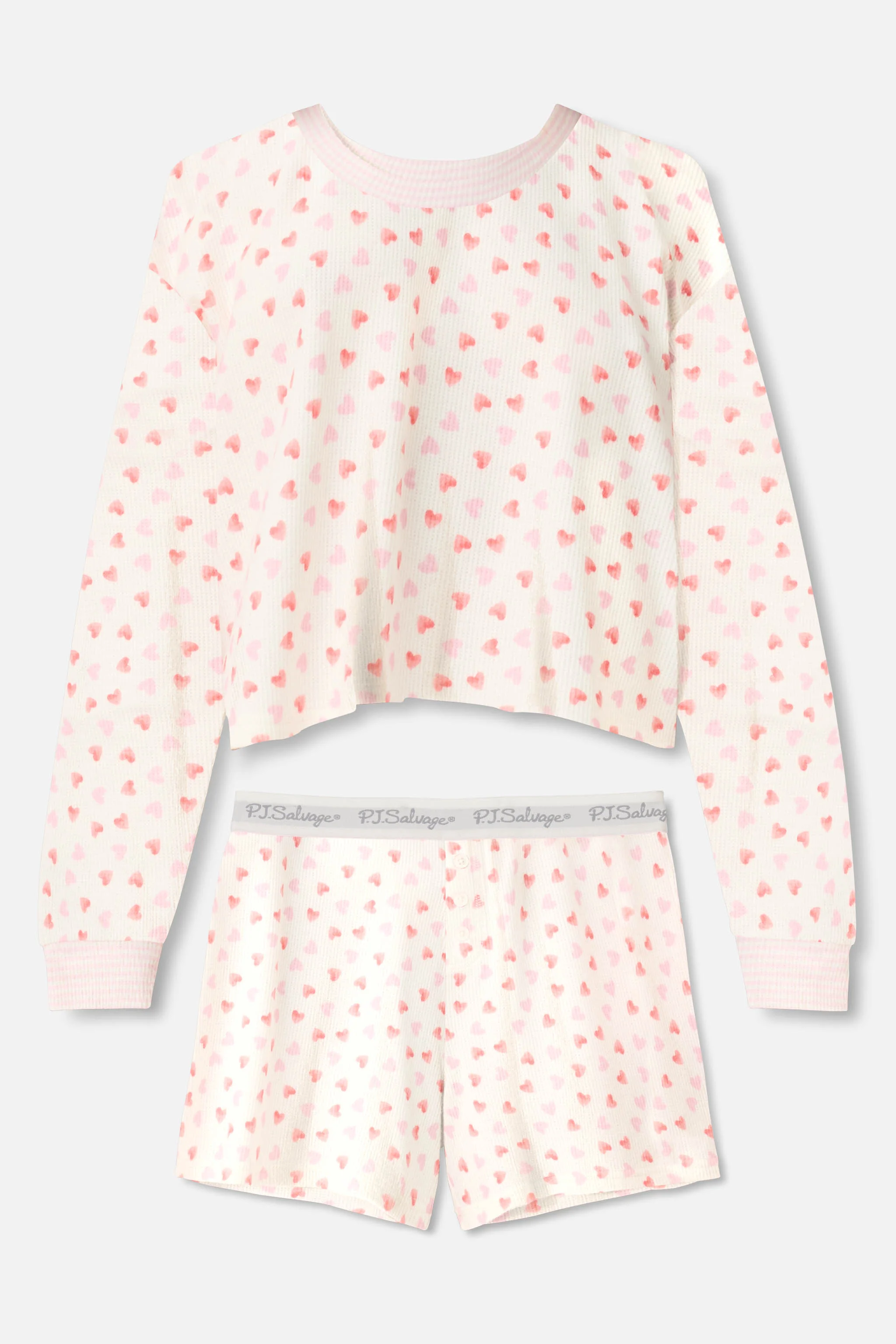 Boyfriend Boxer Heart to Heart PJ Short Set - Image 7
