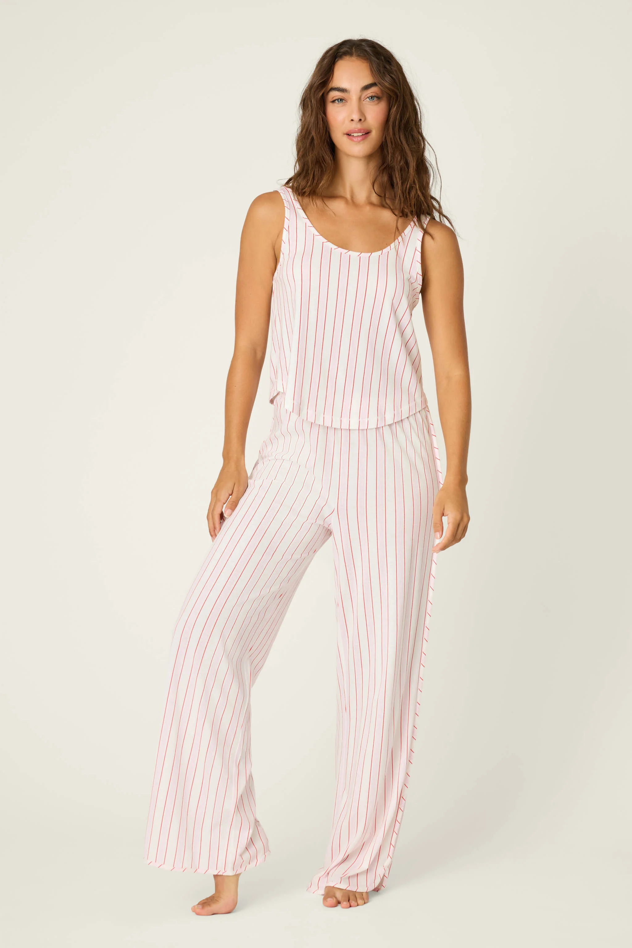 Feeling Loved Striped Open Leg Pants - Image 3