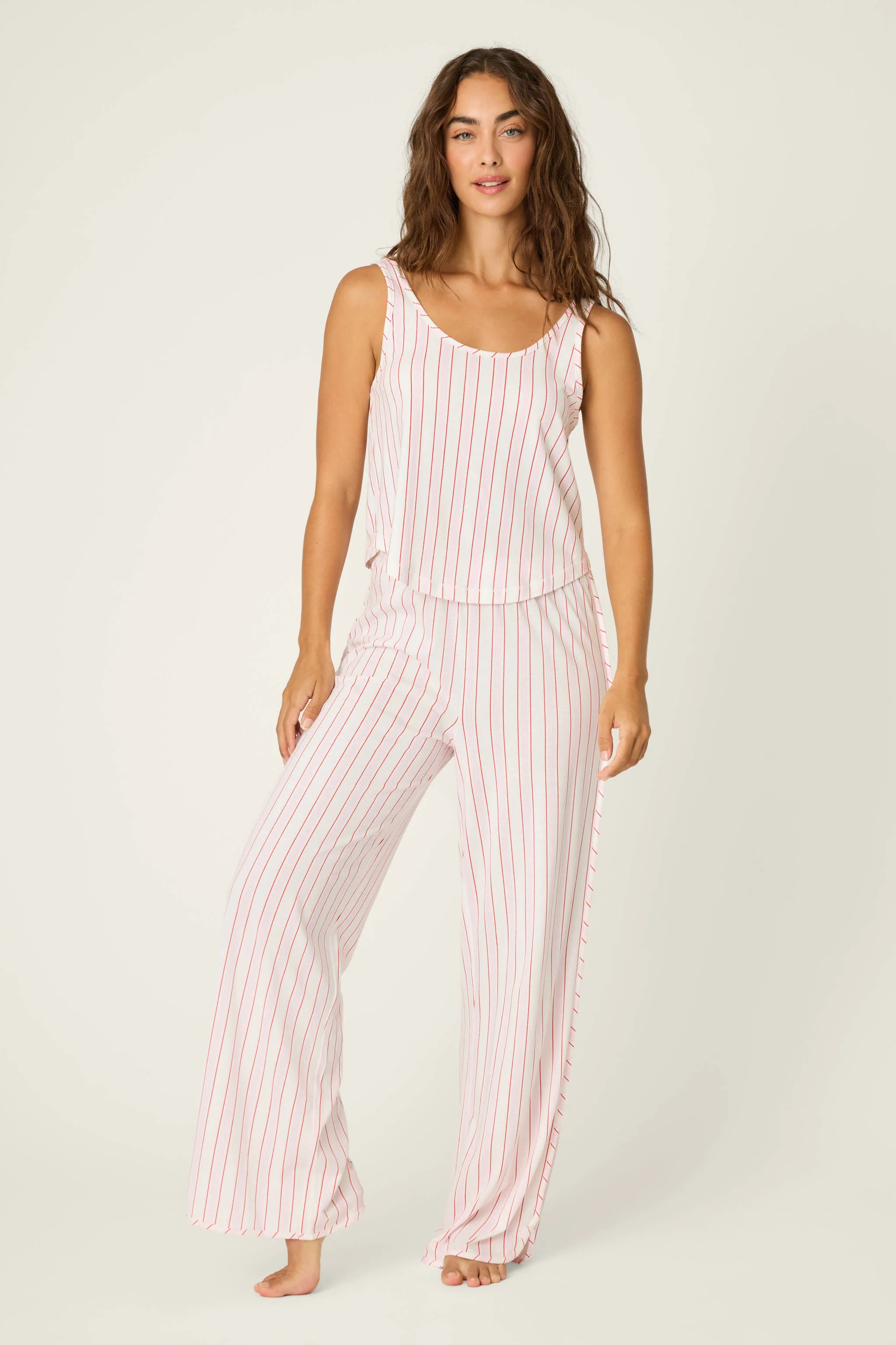 Feeling Loved Striped PJ Set - Image 3