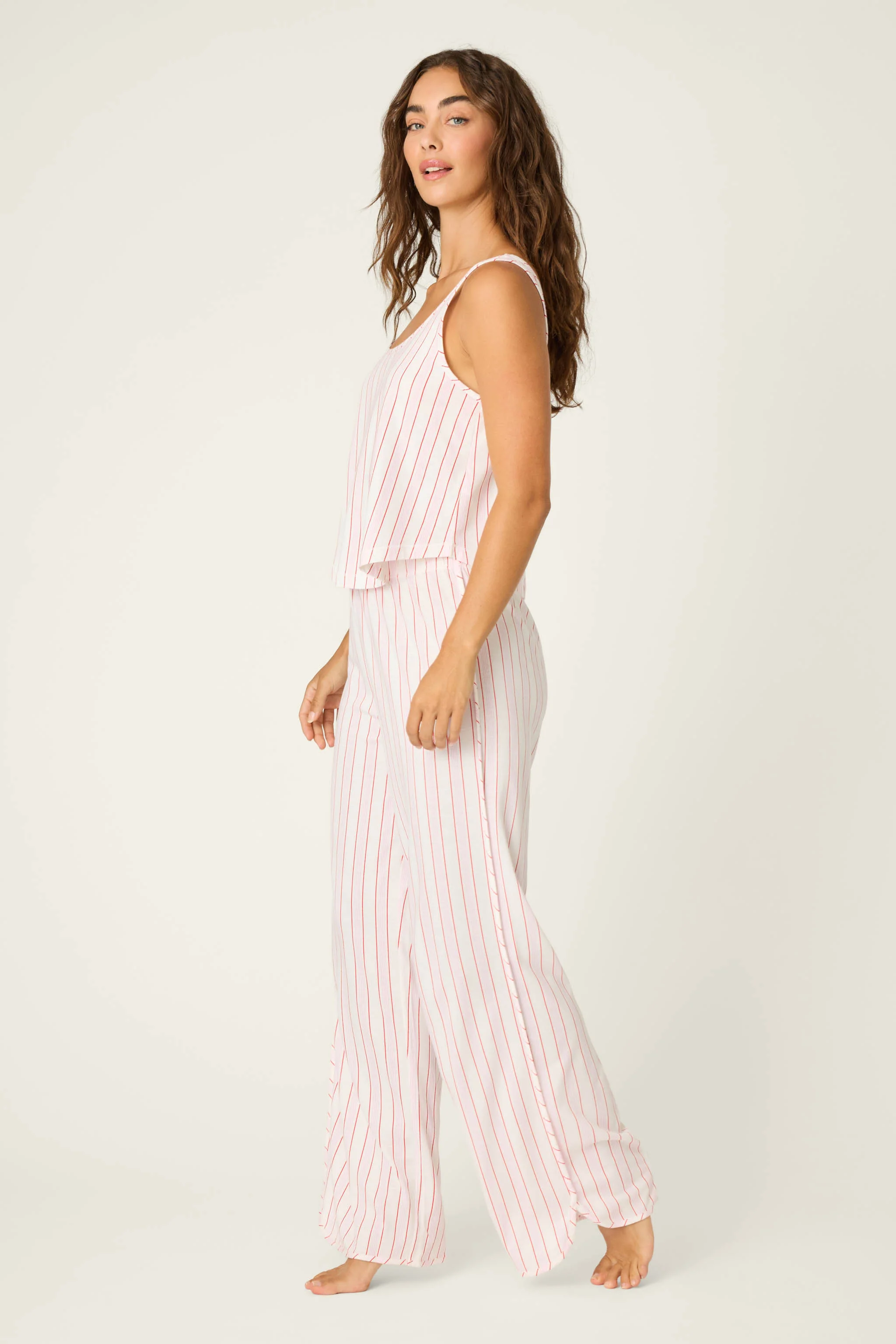 Feeling Loved Striped PJ Set - Image 5