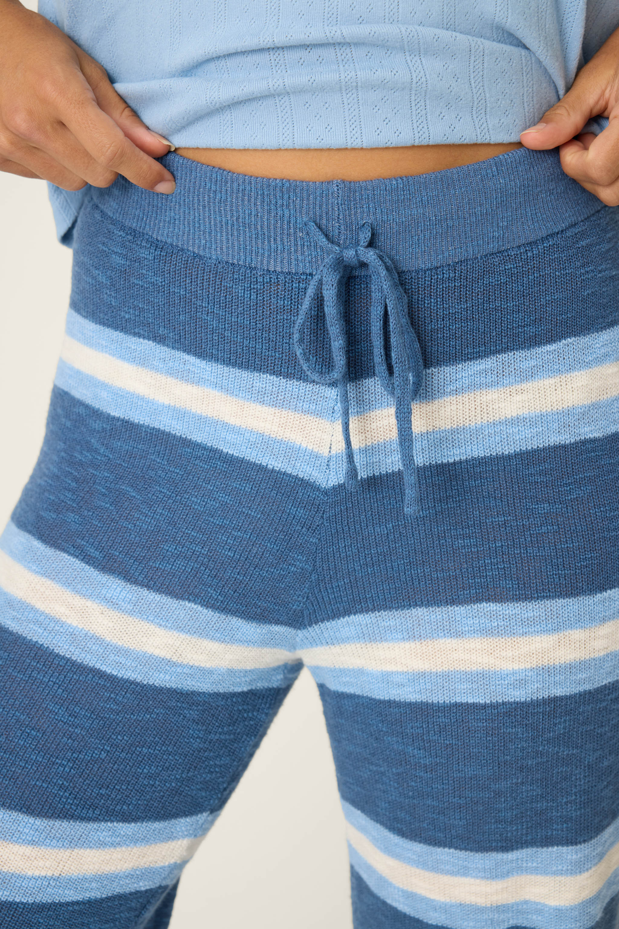 More Amour Striped Open Leg Pants - Image 5