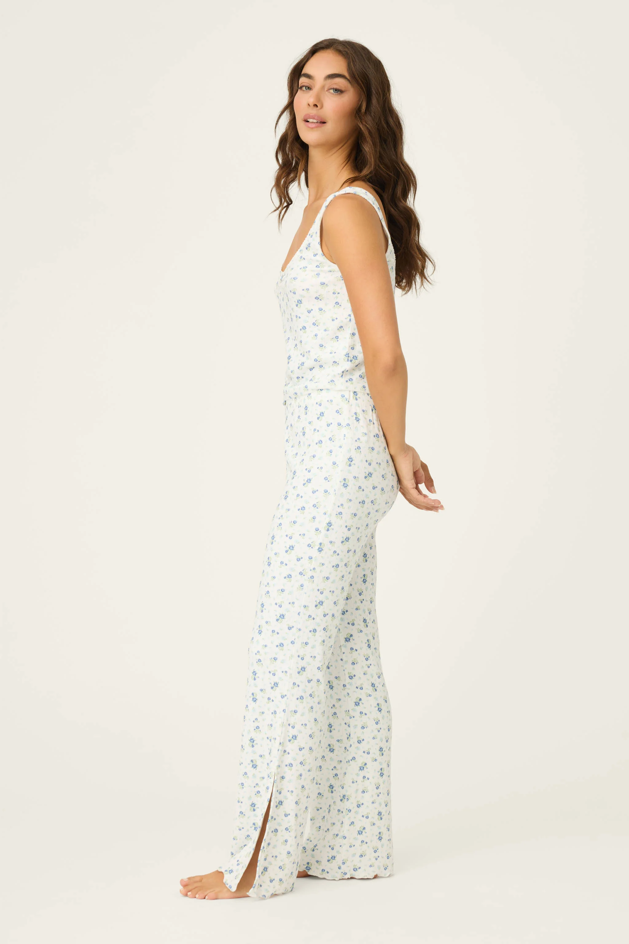 More Amour Ditsy Floral Pointelle PJ Set - Image 4