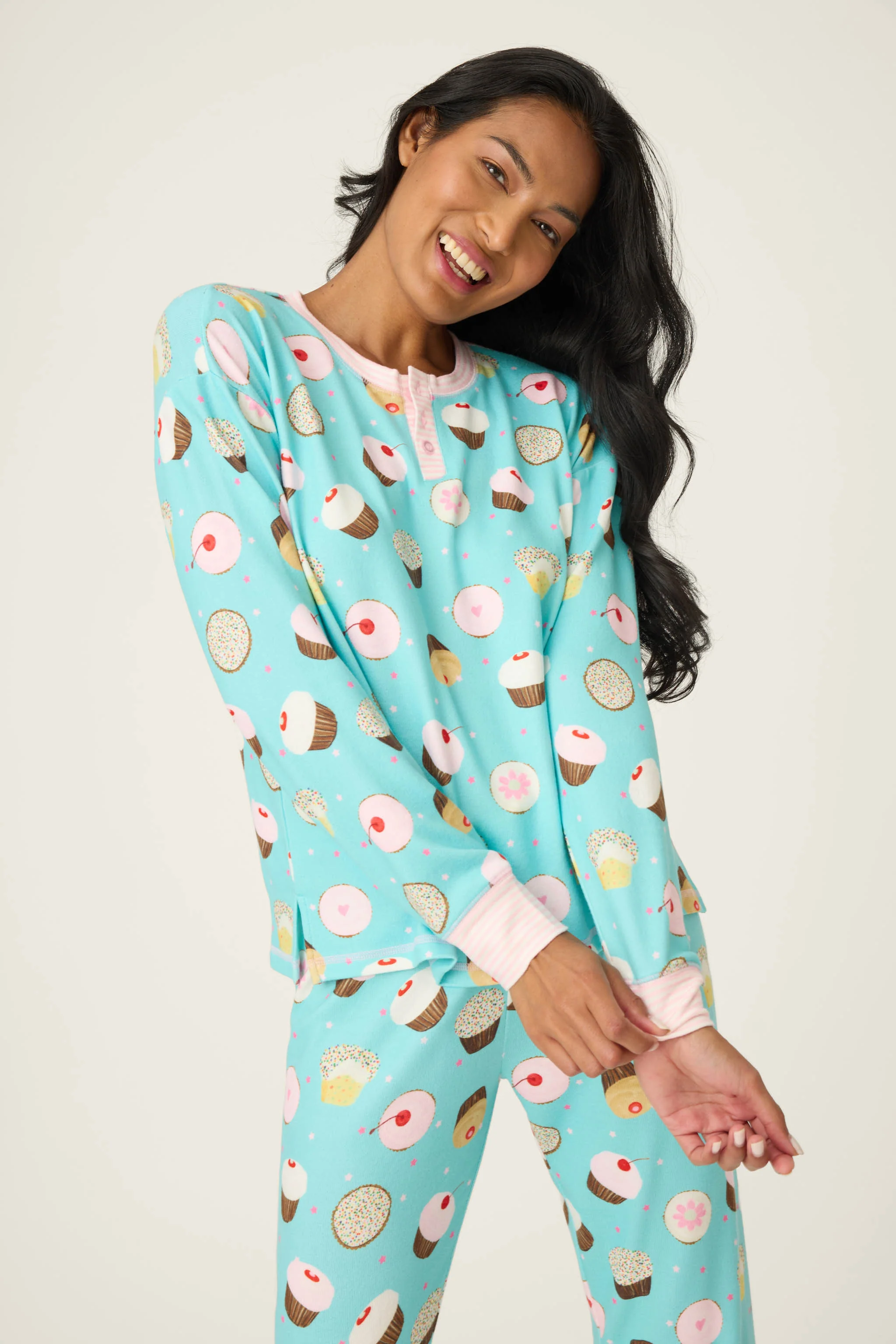 Sweet Life Cupcake Print PJ Set - Image 5