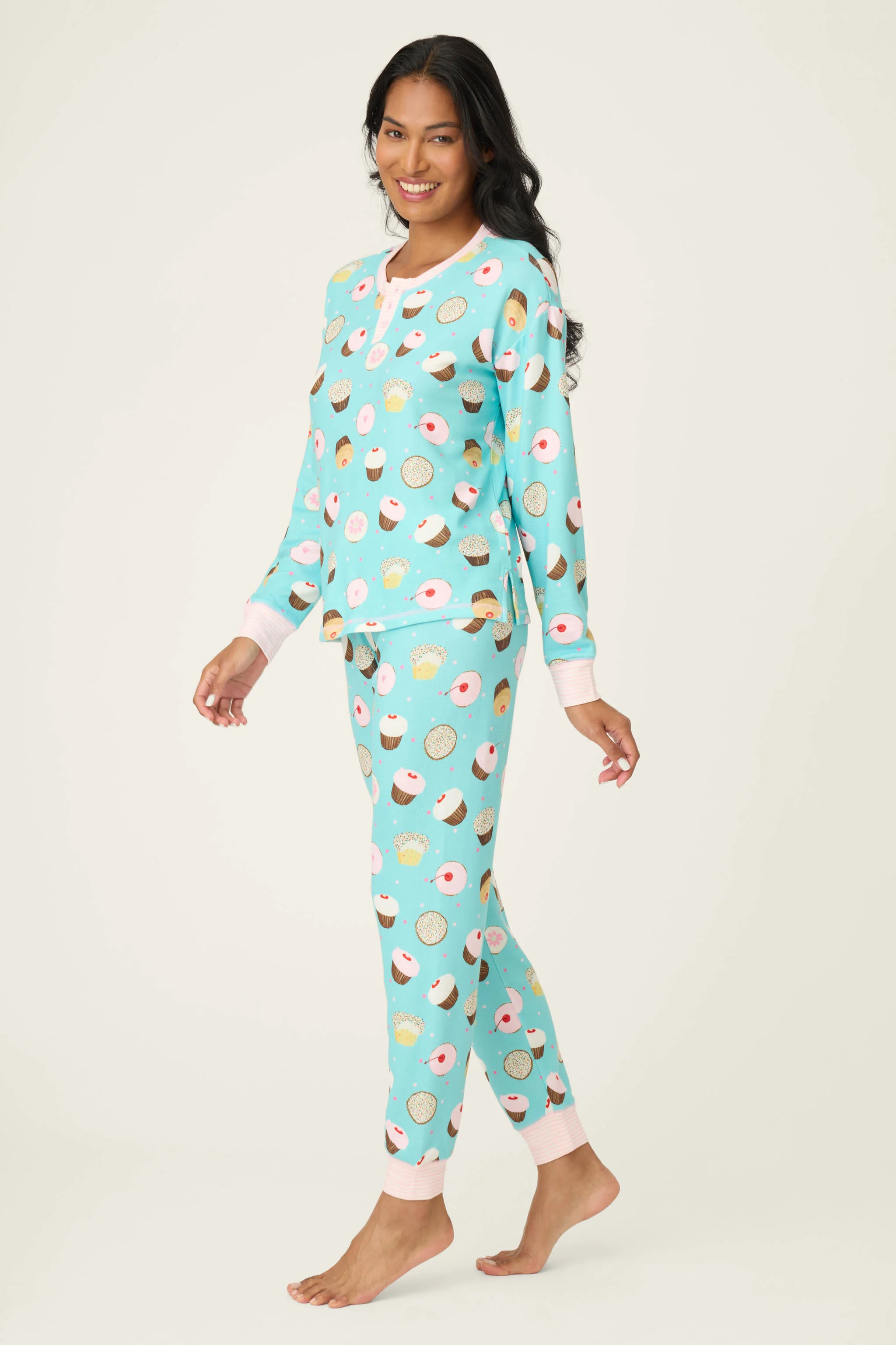 Sweet Life Cupcake Print PJ Set - Image 6
