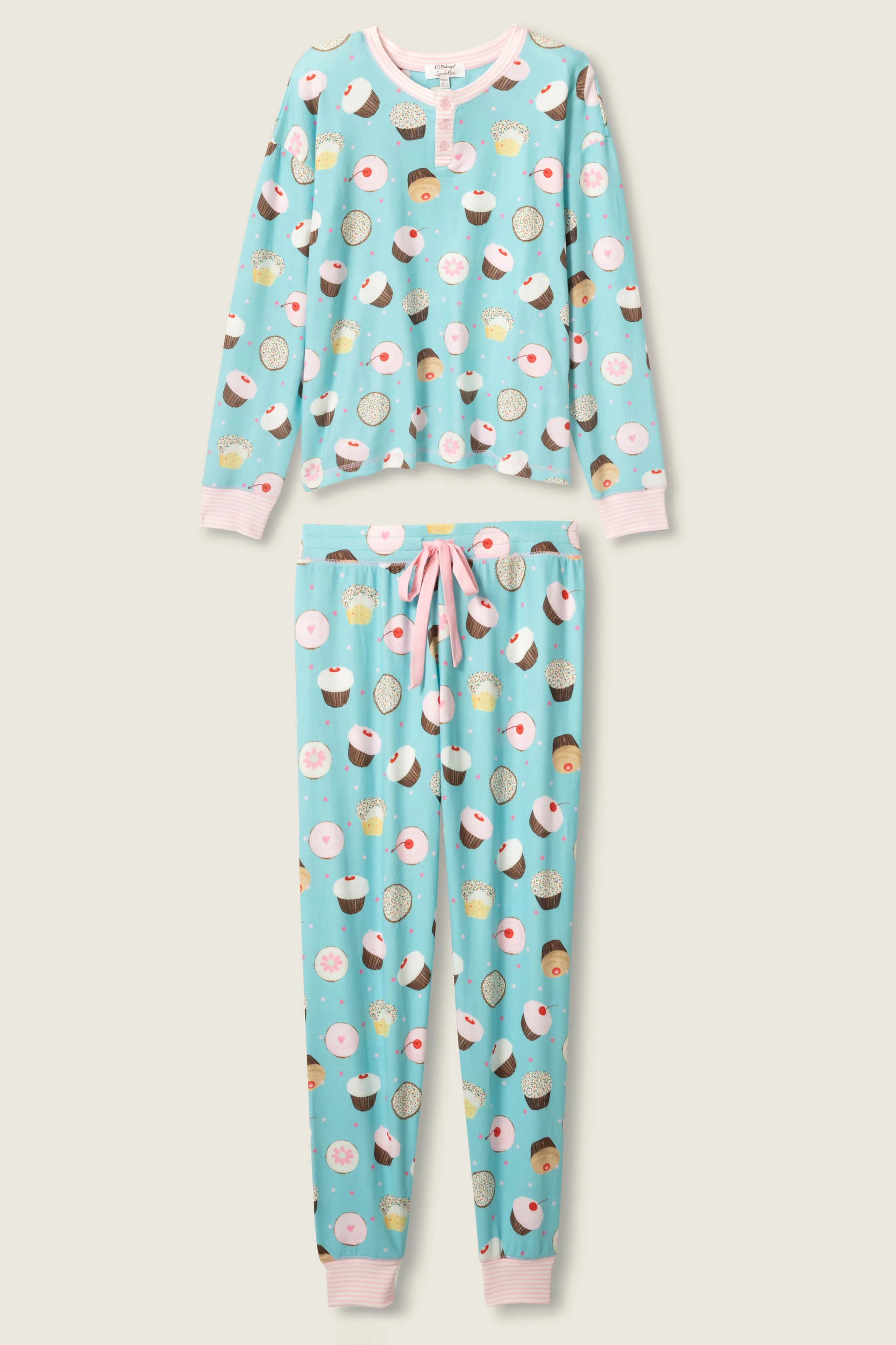 Sweet Life Cupcake Print PJ Set - Image 8