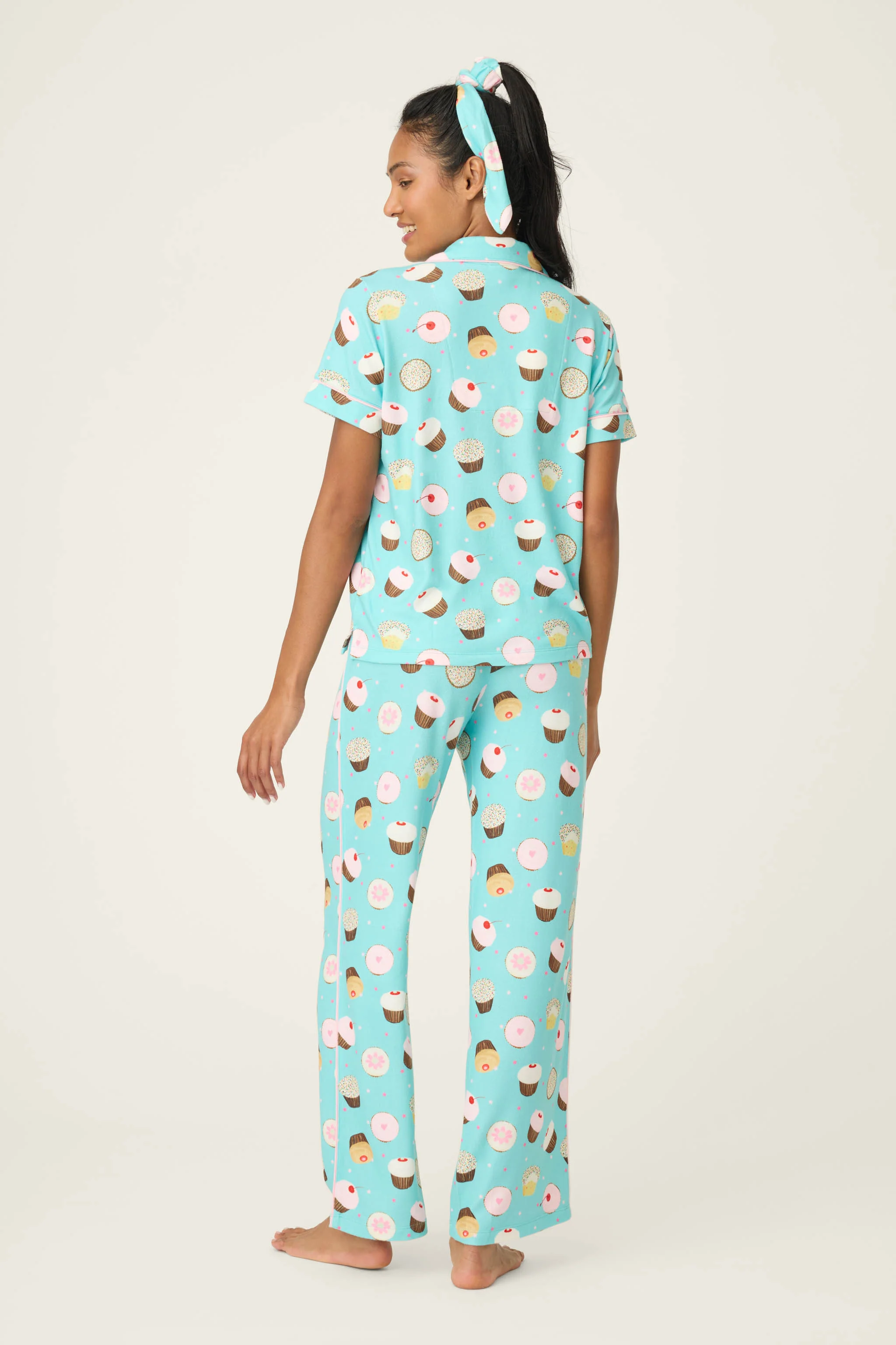 Sweet Life Cupcake Print 3-Piece PJ Set - Image 3