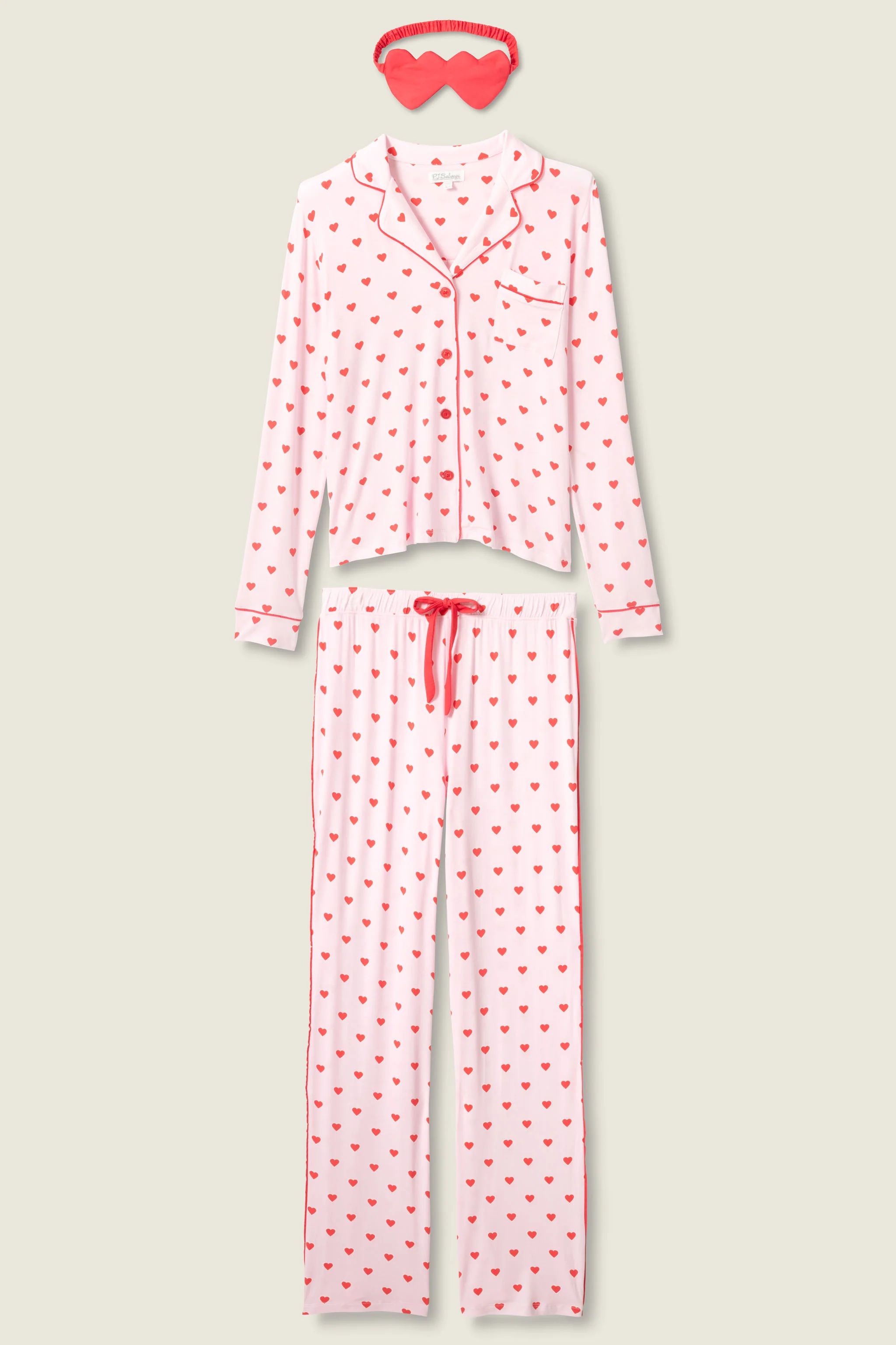 Wildest Dreams Heart Print 3-Piece PJ Set - Image 2