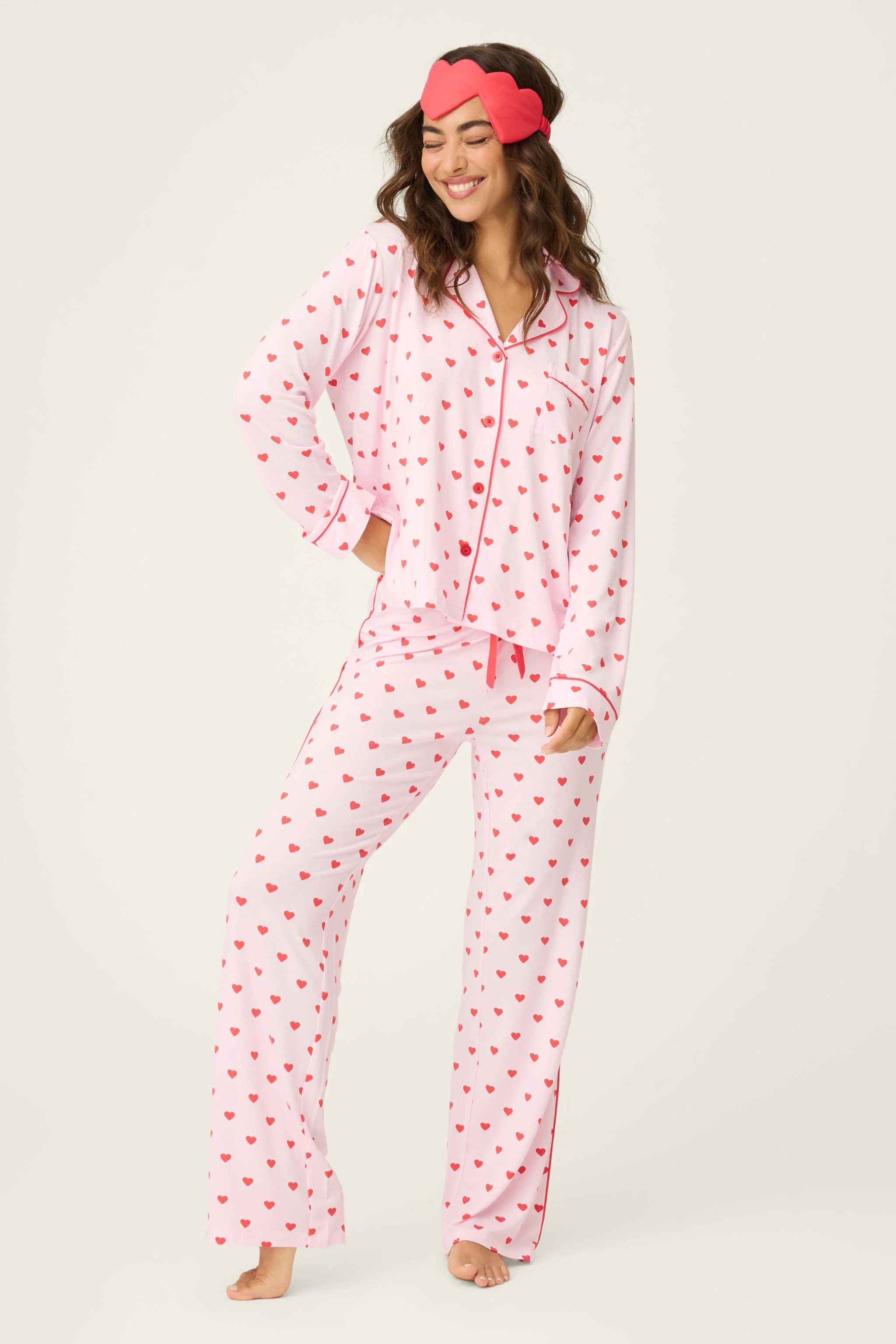 Wildest Dreams Heart Print 3-Piece PJ Set - Image 3
