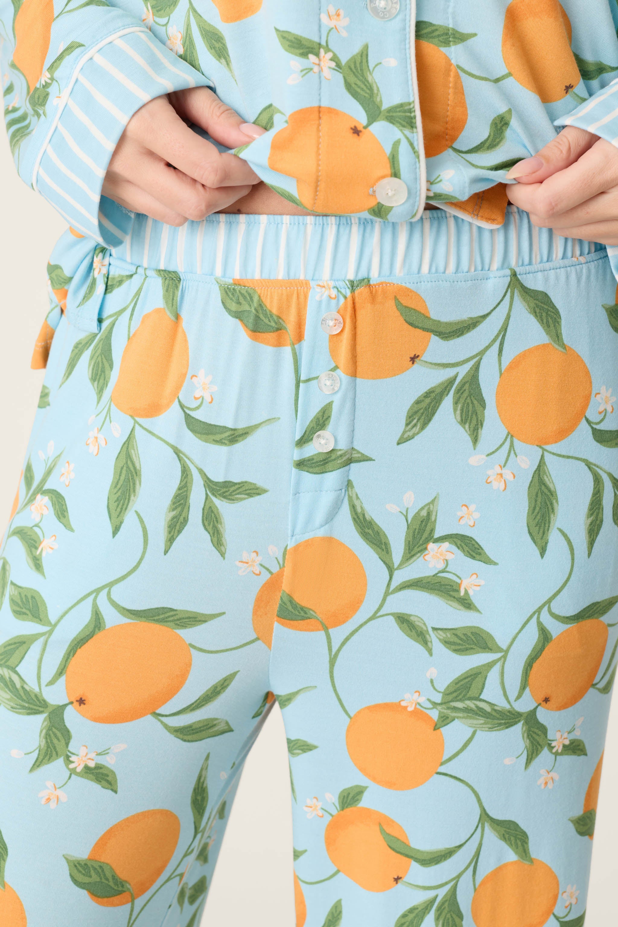 Citrus Dreams Morning Squeeze Long 3-Piece PJ Set - Image 6