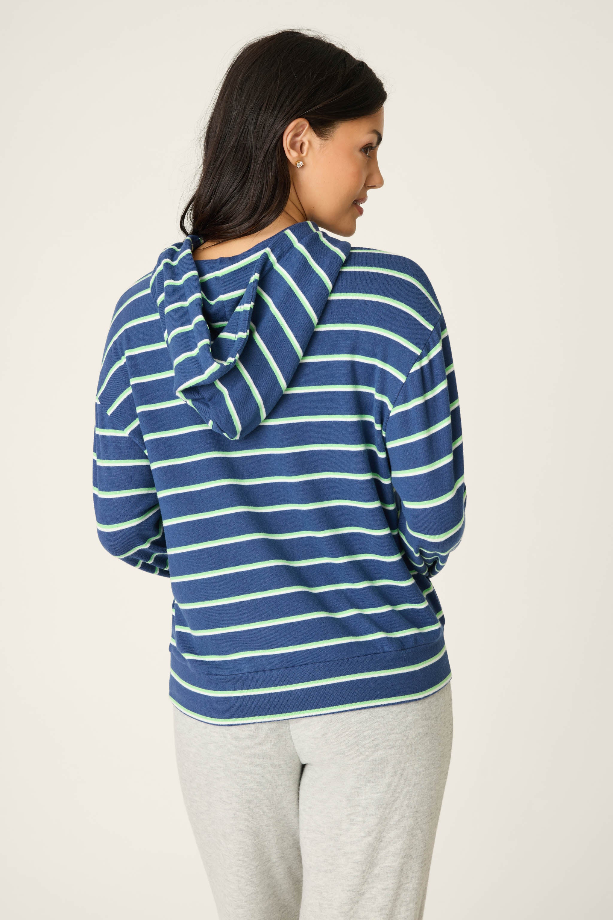 C'est La Vie Striped Hoodie - Image 2