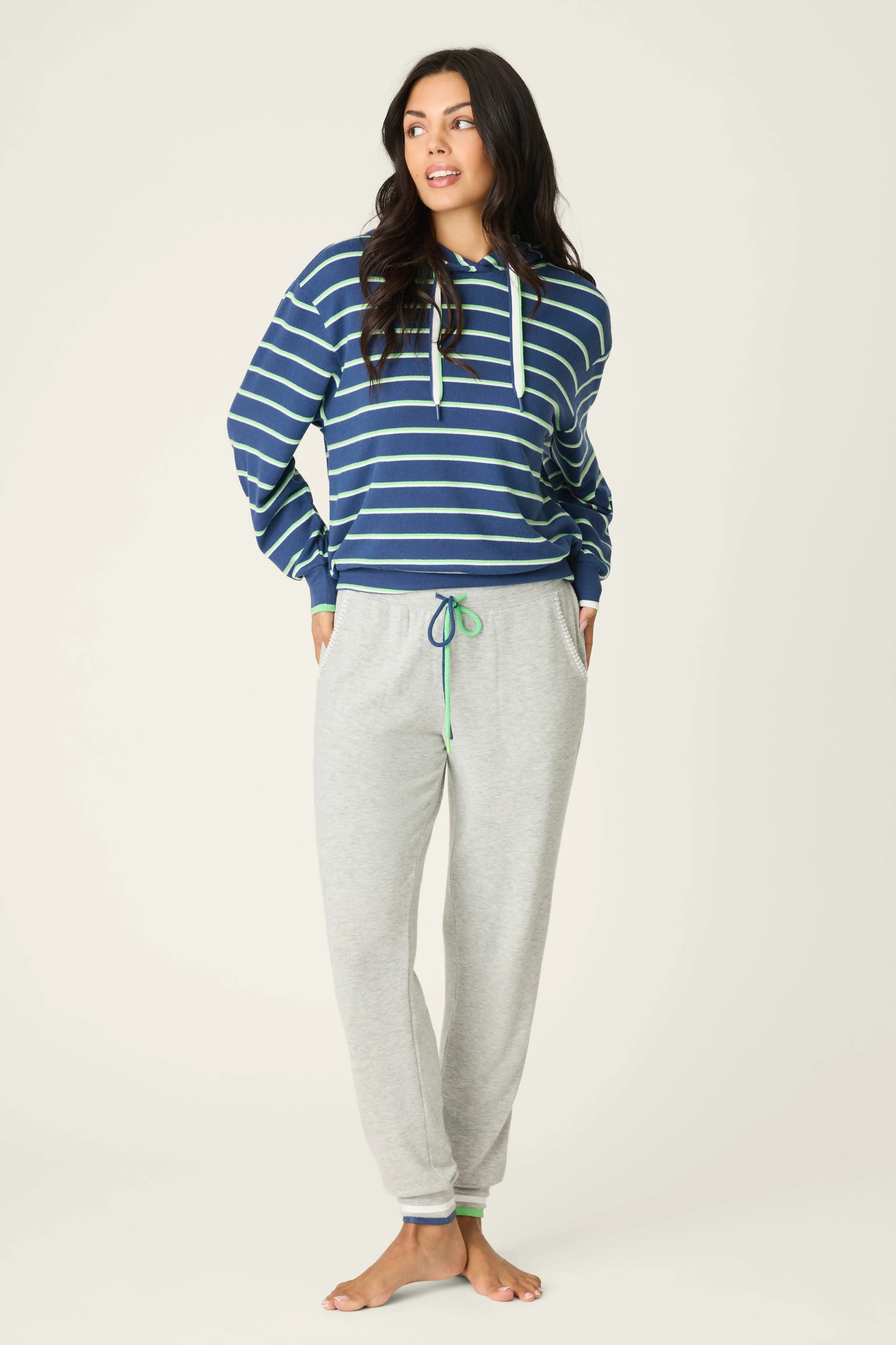 C'est La Vie Striped Hoodie - Image 3