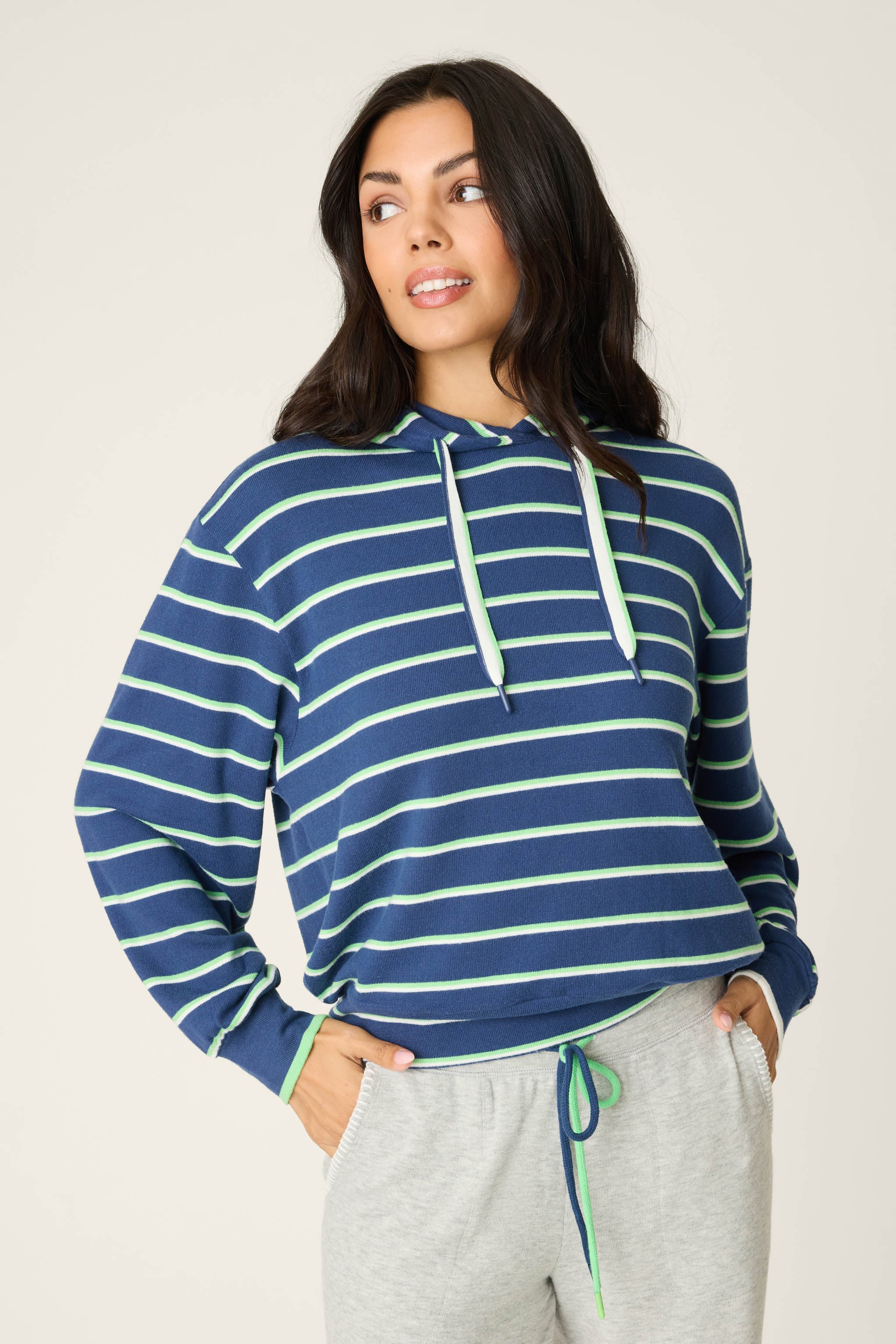C'est La Vie Striped Hoodie - Image 4