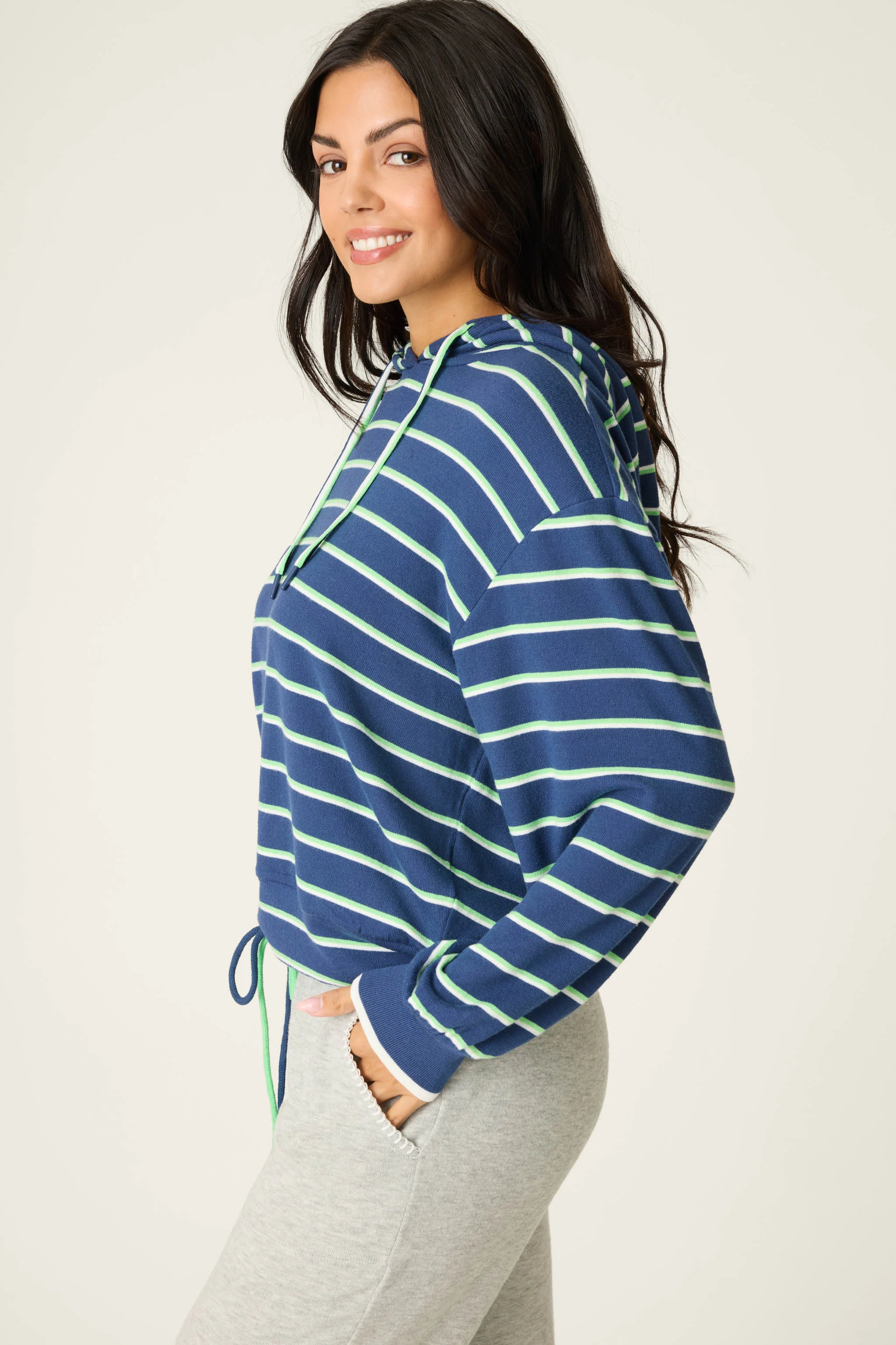 C'est La Vie Striped Hoodie - Image 5