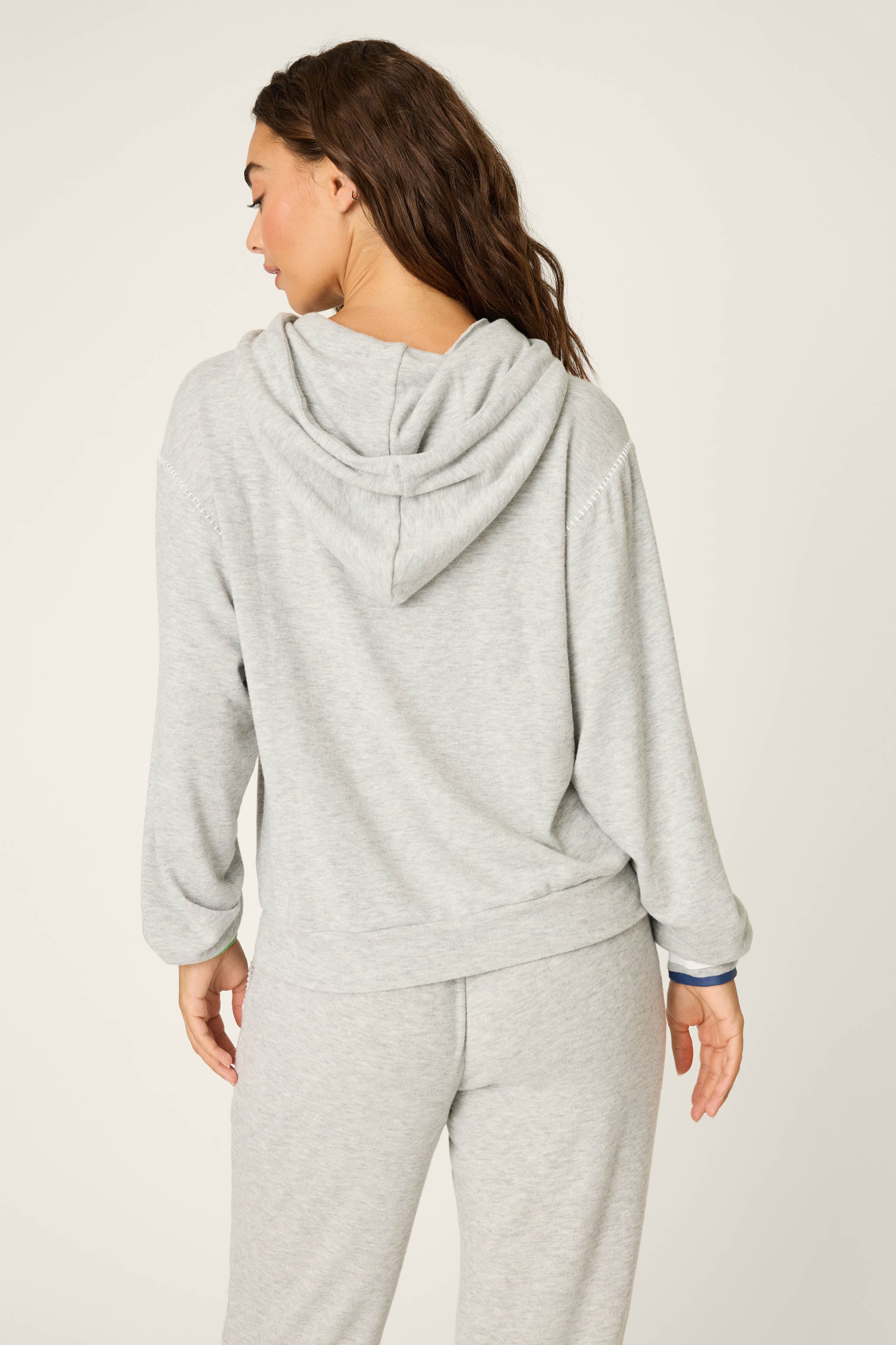 C'est La Vie Heather Grey Hoodie - Image 2