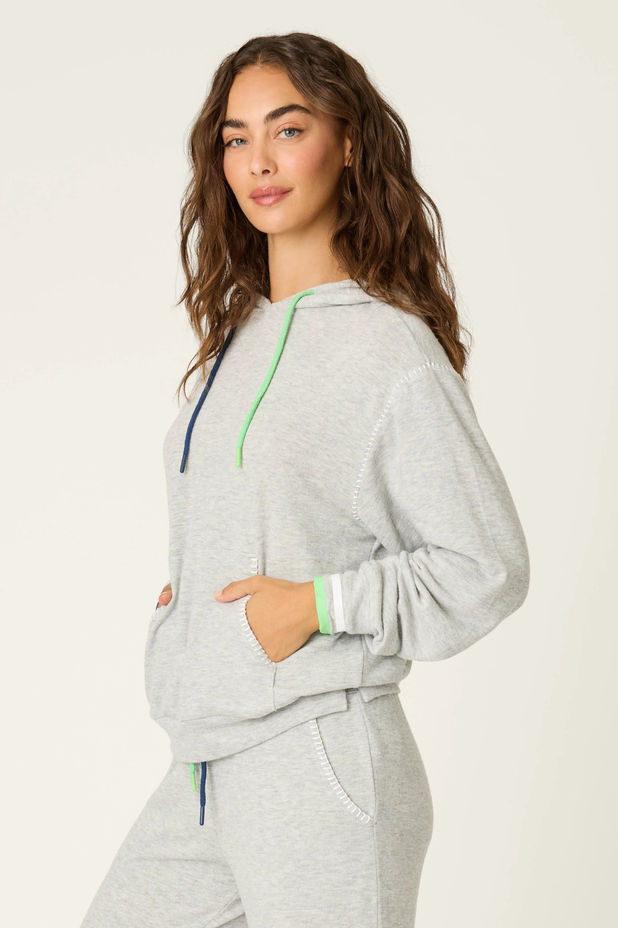 C'est La Vie Heather Grey Hoodie - Image 5