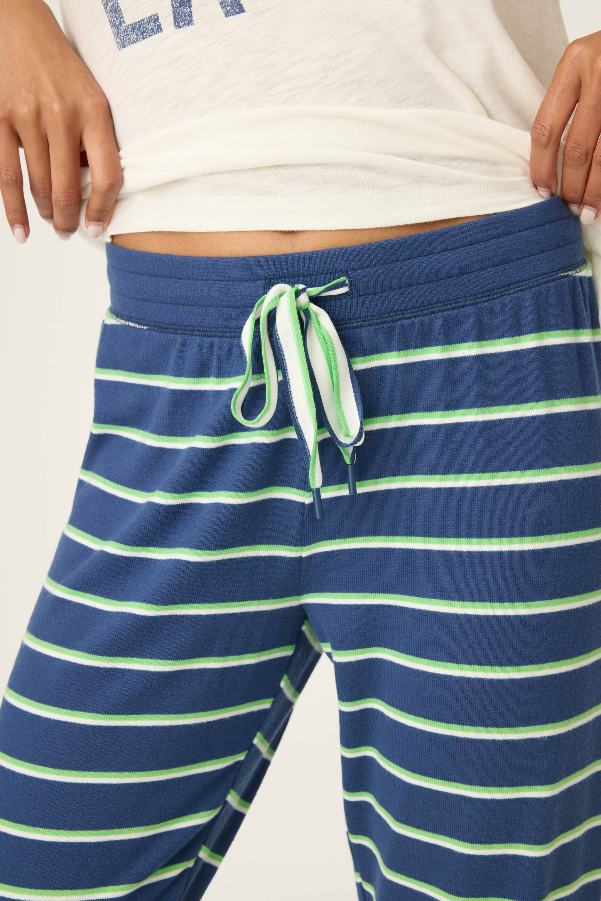 C'est La Vie Striped Banded Pants - Image 5