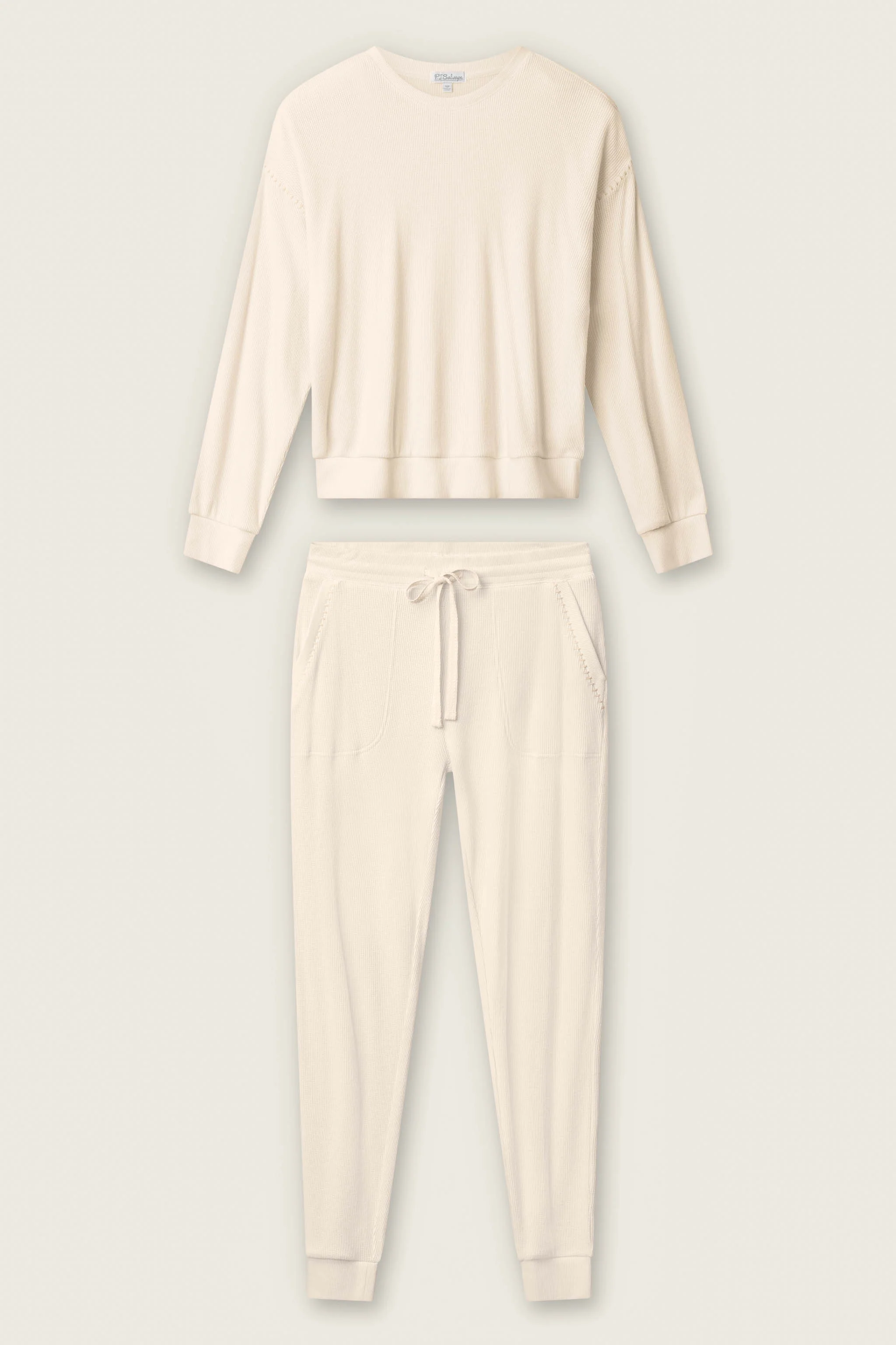 Cross Stitch Casuals Light Beige Lounge Set - Image 6