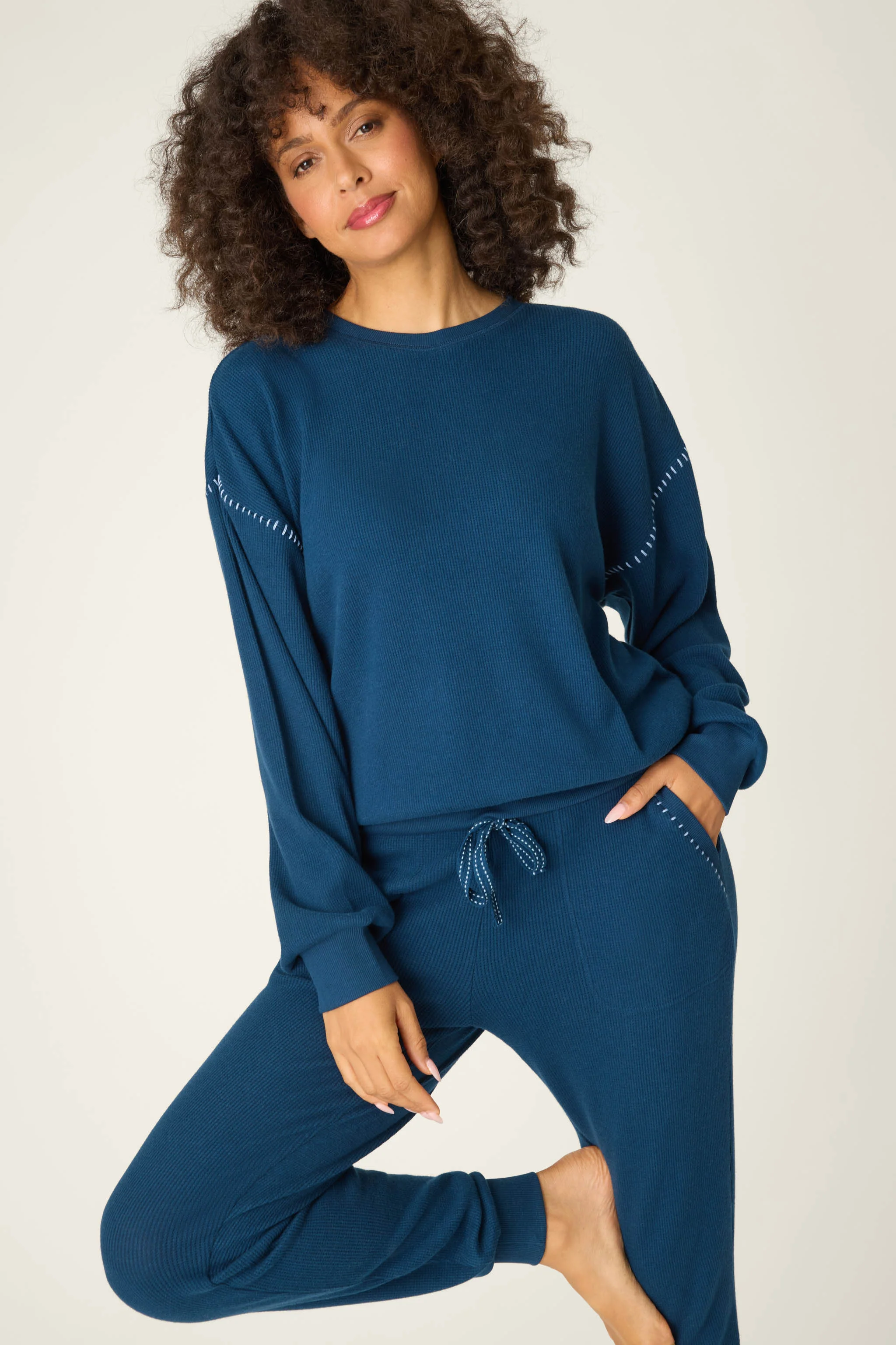 Cross Stitch Casuals Navy Lounge Set - Image 6