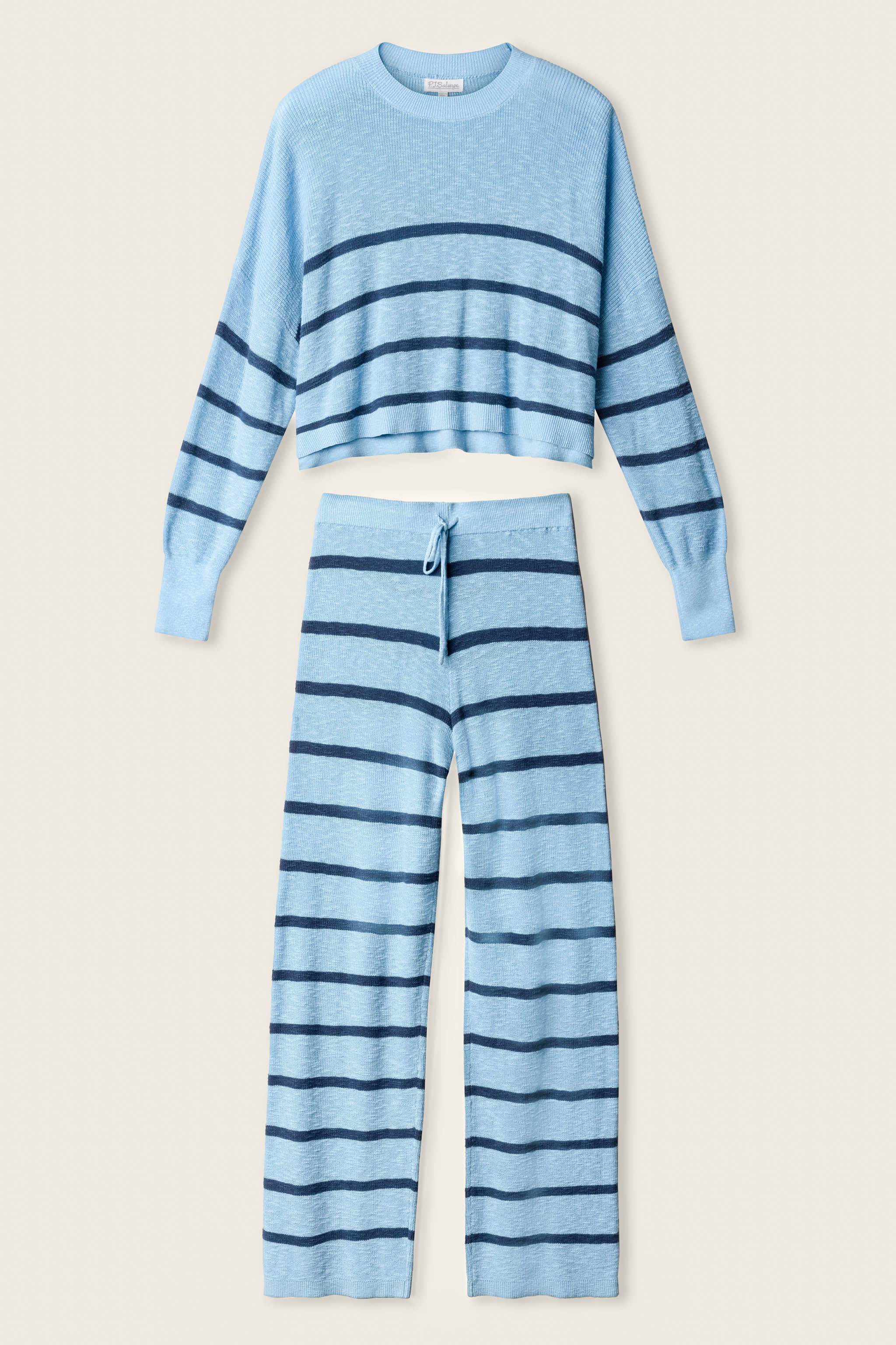 Cozy Up Cotton Stripe Lounge Set - Image 5