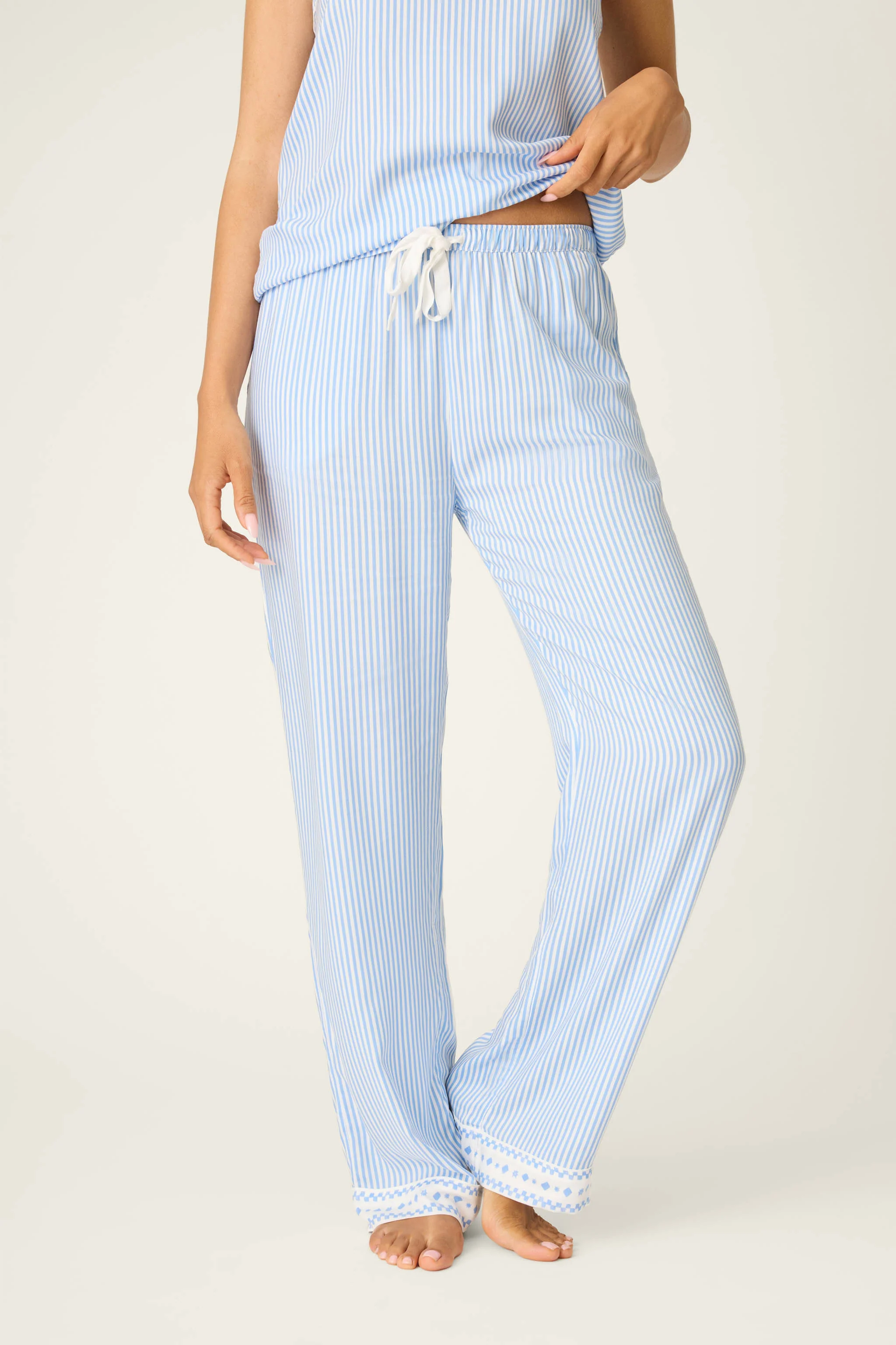 Frutta Fresca Striped Open Leg Pants
