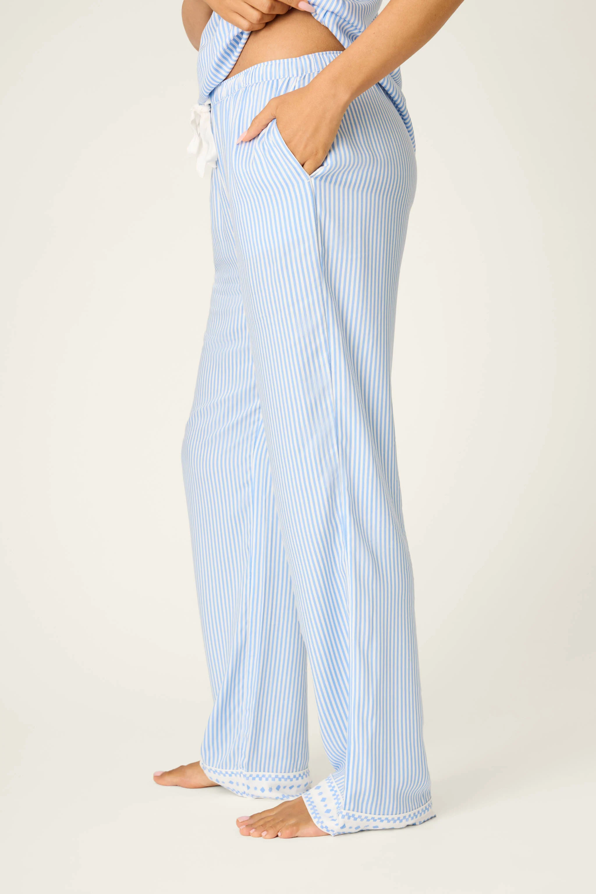 Frutta Fresca Striped Open Leg Pants - Image 5